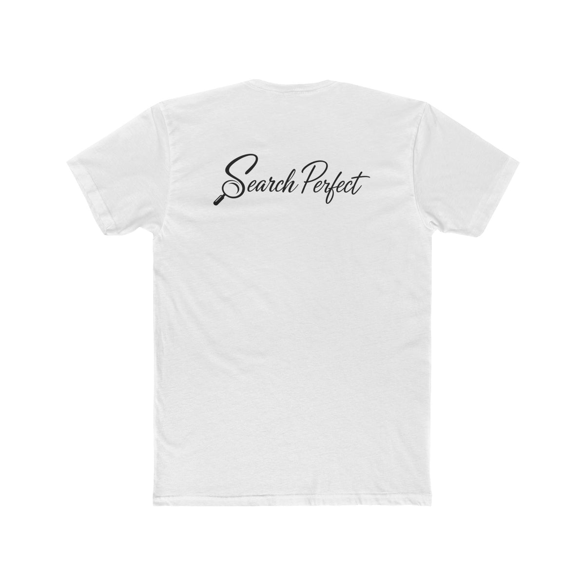 Search Perfect T-Shirt — Minimalist Script Back Logo Tee