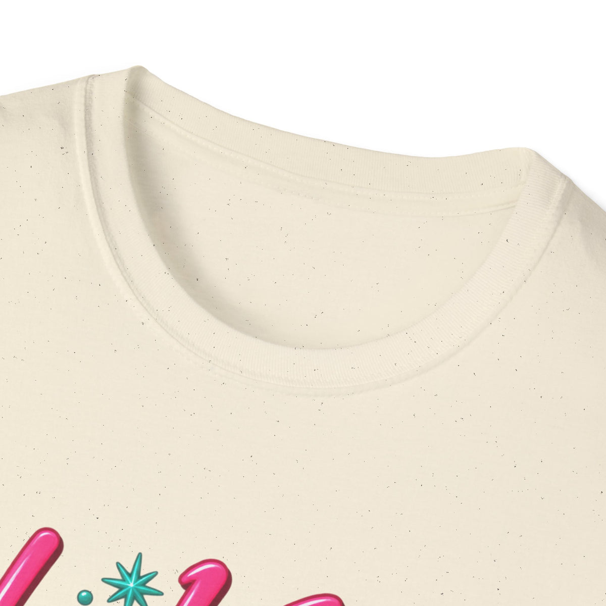 He Knows When You Are Not Covered Santa Christmas T-Shirt - Pink/Turquoise Graphic