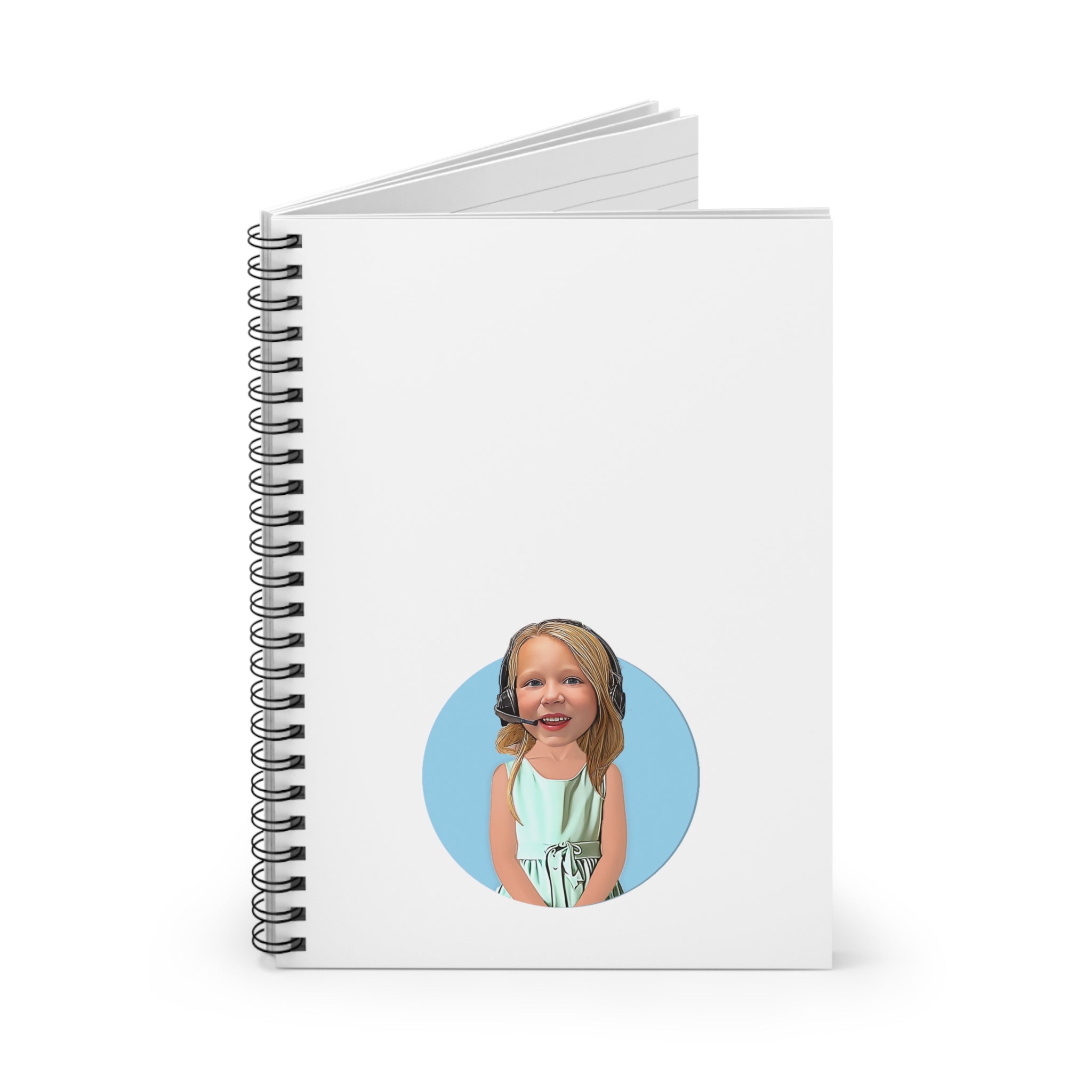 Kevin Purdy Agency  Caricature Spiral Notebook - Addison