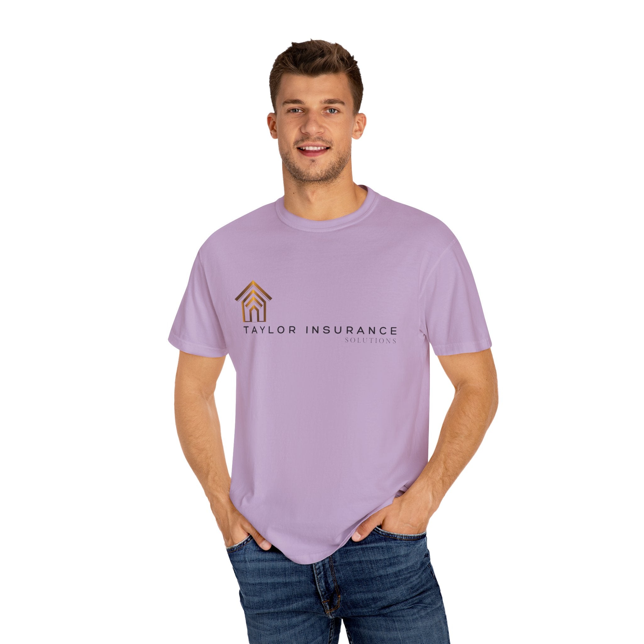 Unisex Garment-Dyed T-shirt Black Logo - Monette Taylor