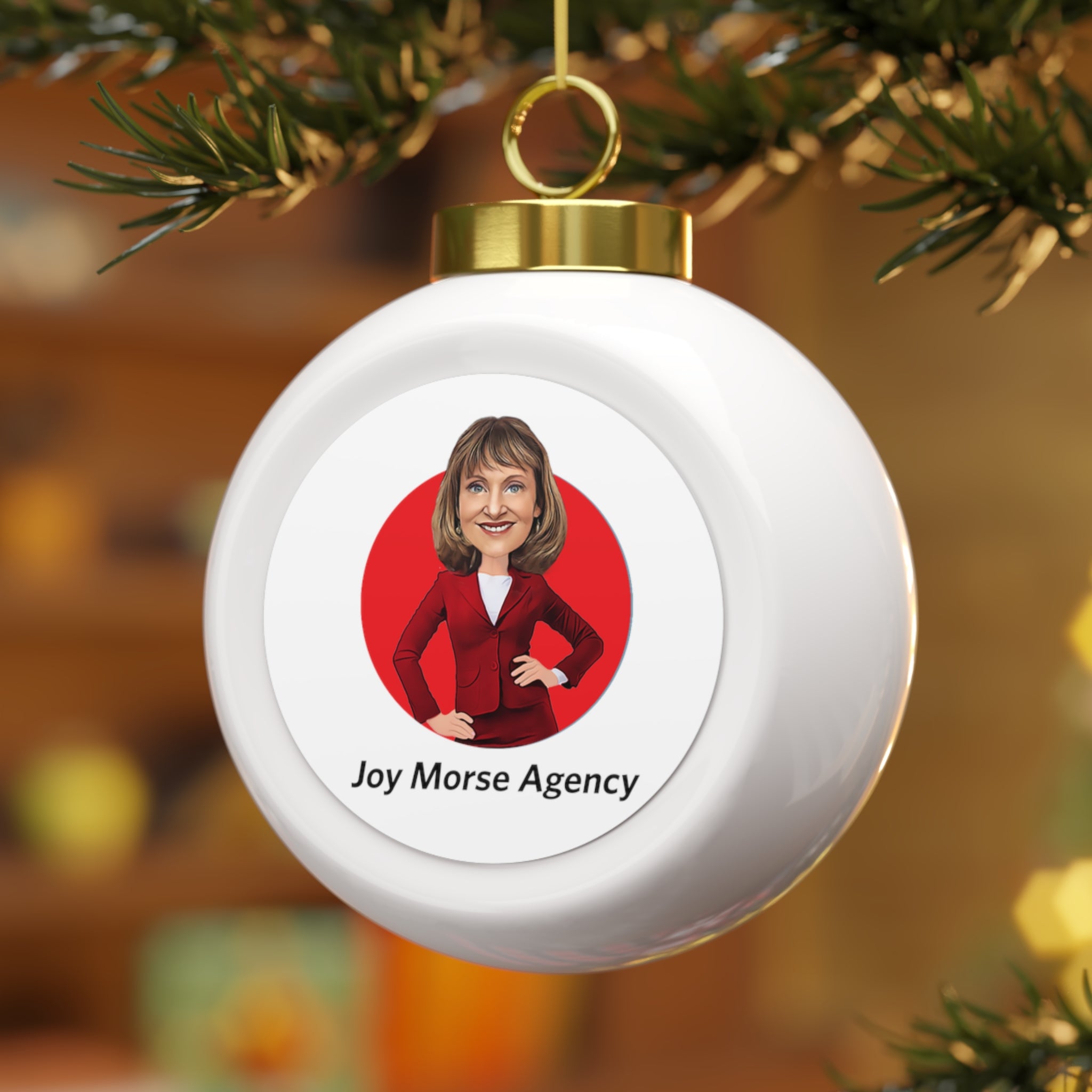 Joy Morse Agency Christmas Ball Ornament - Joy
