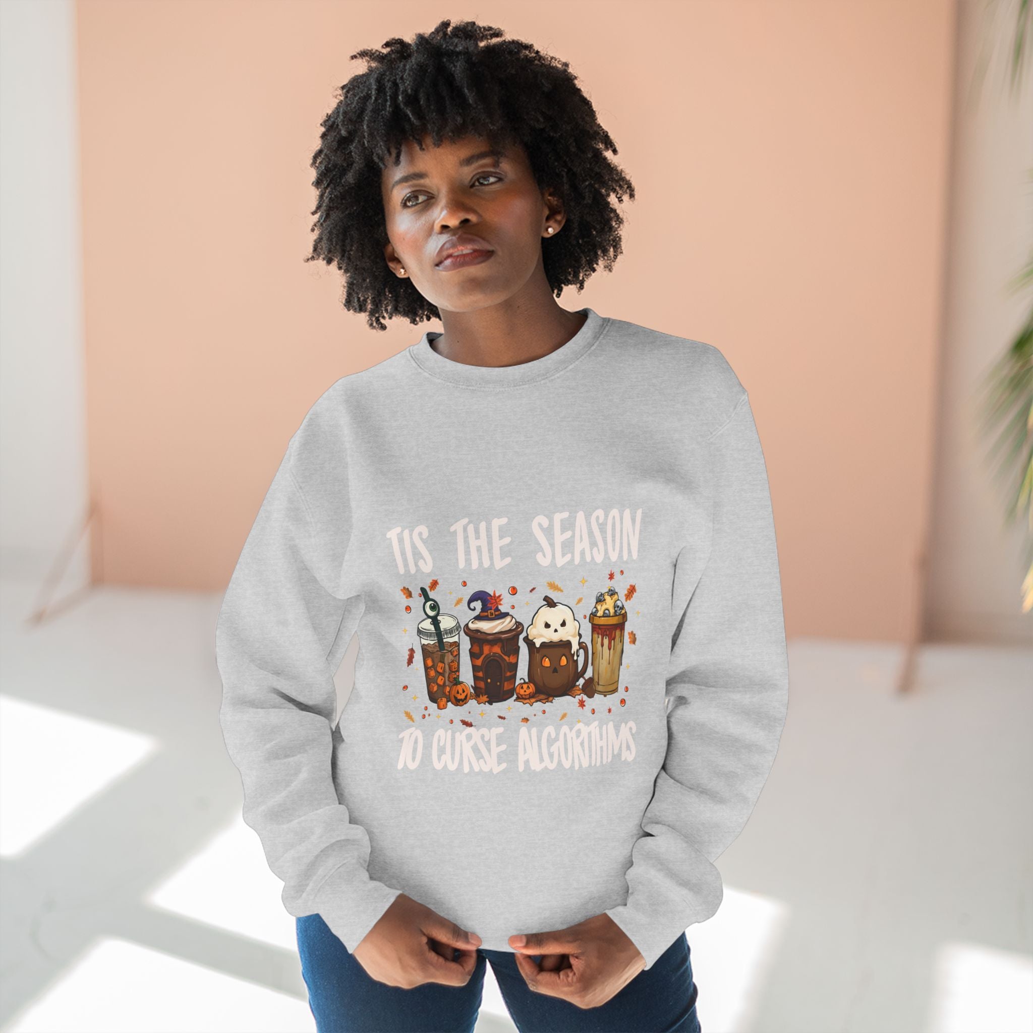 Tis the Season Marketing Unisex Crewneck Sweatshirt, Casual Gift, Halloween Apparel, Office Humor Clothing, Relaxed Fit Sweatshirt