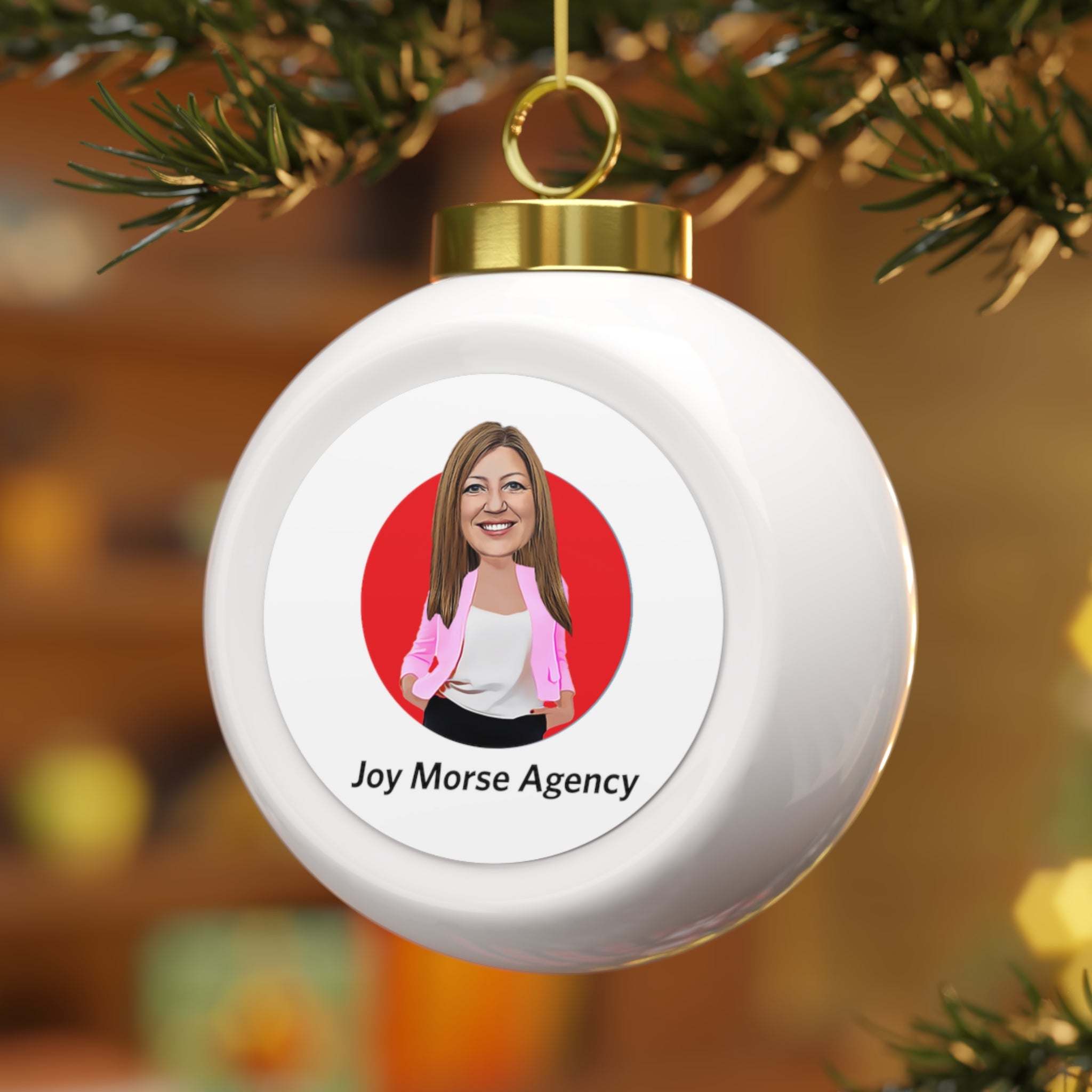 Joy Morse Agency Christmas Ball Ornament- Charity