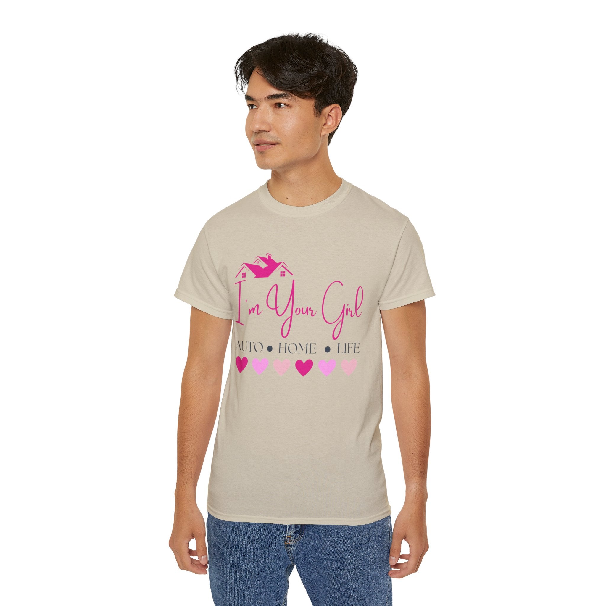 Insurance Agent Line Unisex Ultra Cotton Tee - I'm your girl Barbie pink