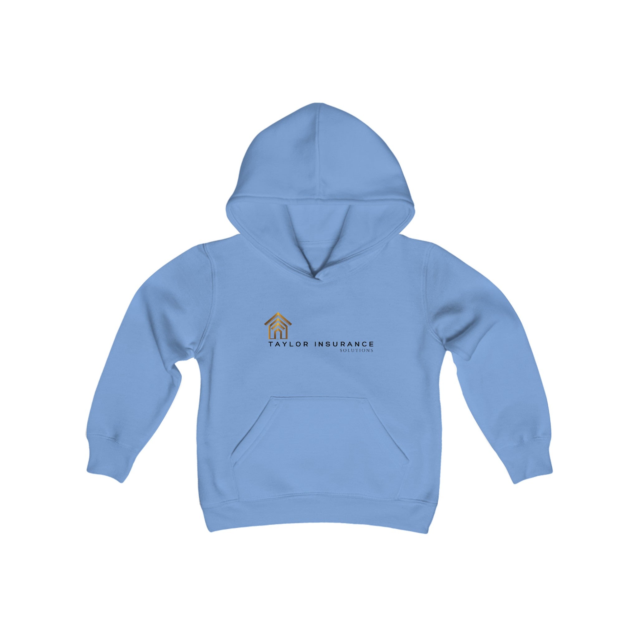 Youth Heavy Blend Hooded Sweatshirt Black Logo - Monette Taylor