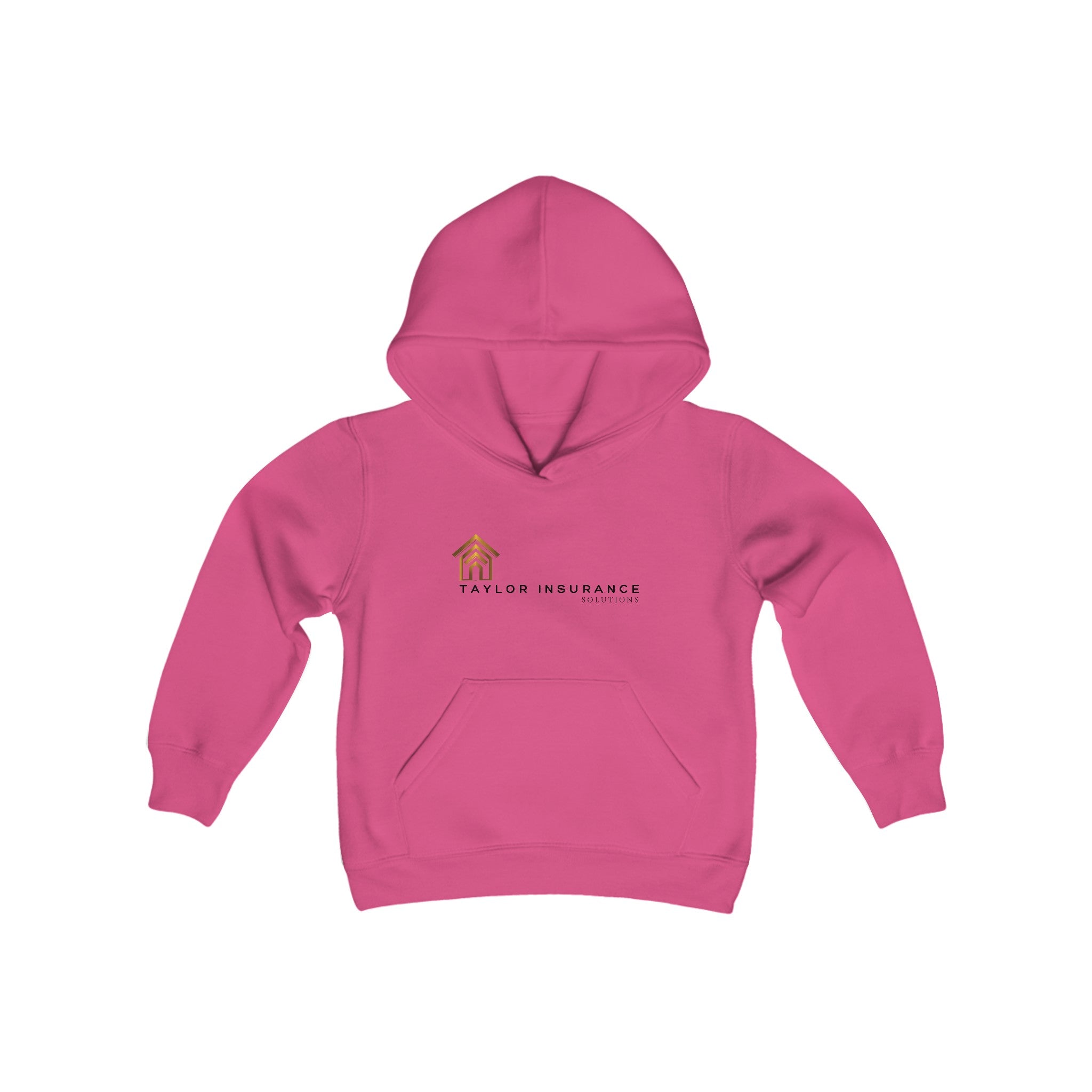 Youth Heavy Blend Hooded Sweatshirt Black Logo - Monette Taylor