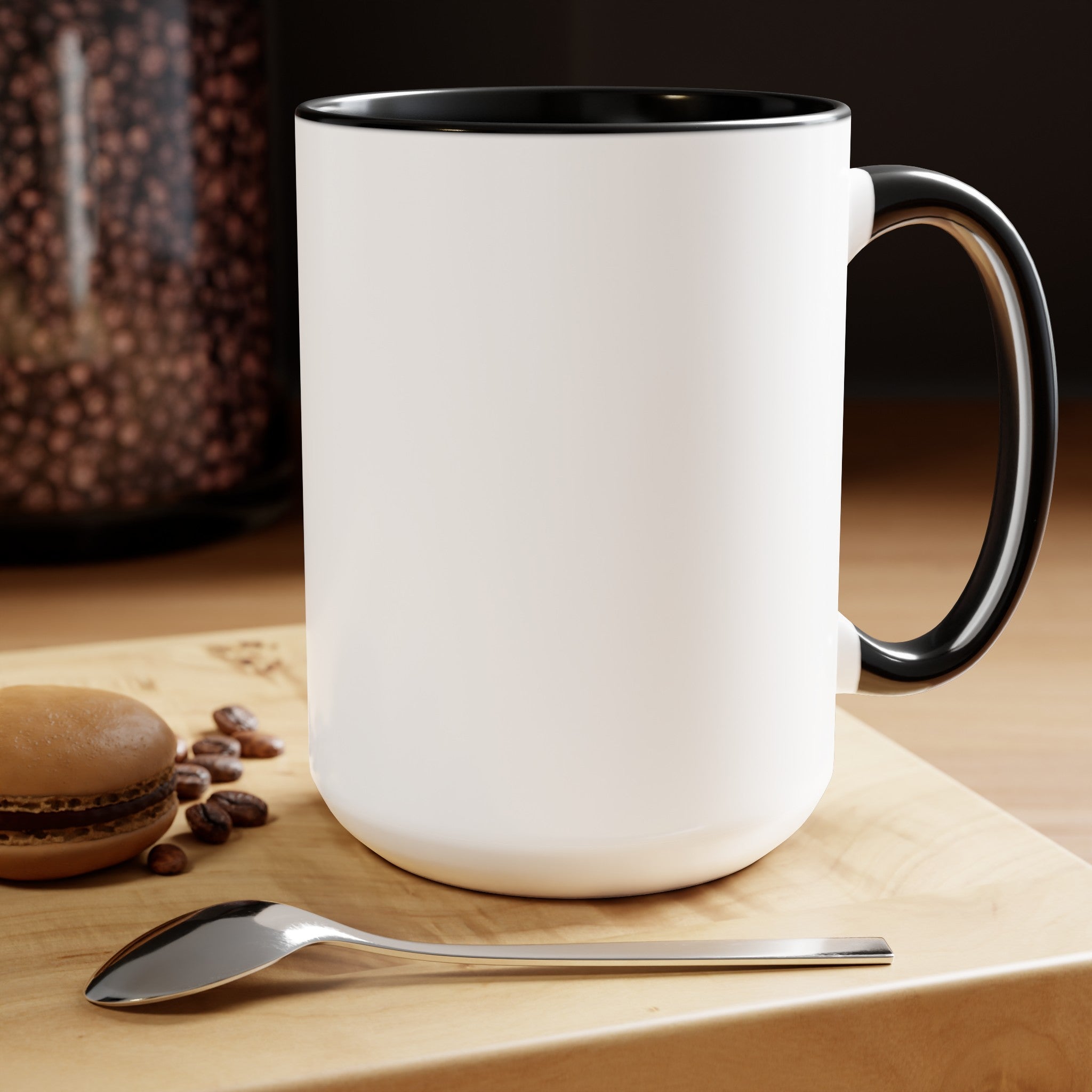 Kevin Purdy Agency  Caricature Two-Tone Coffee Mugs, 15oz - Addison