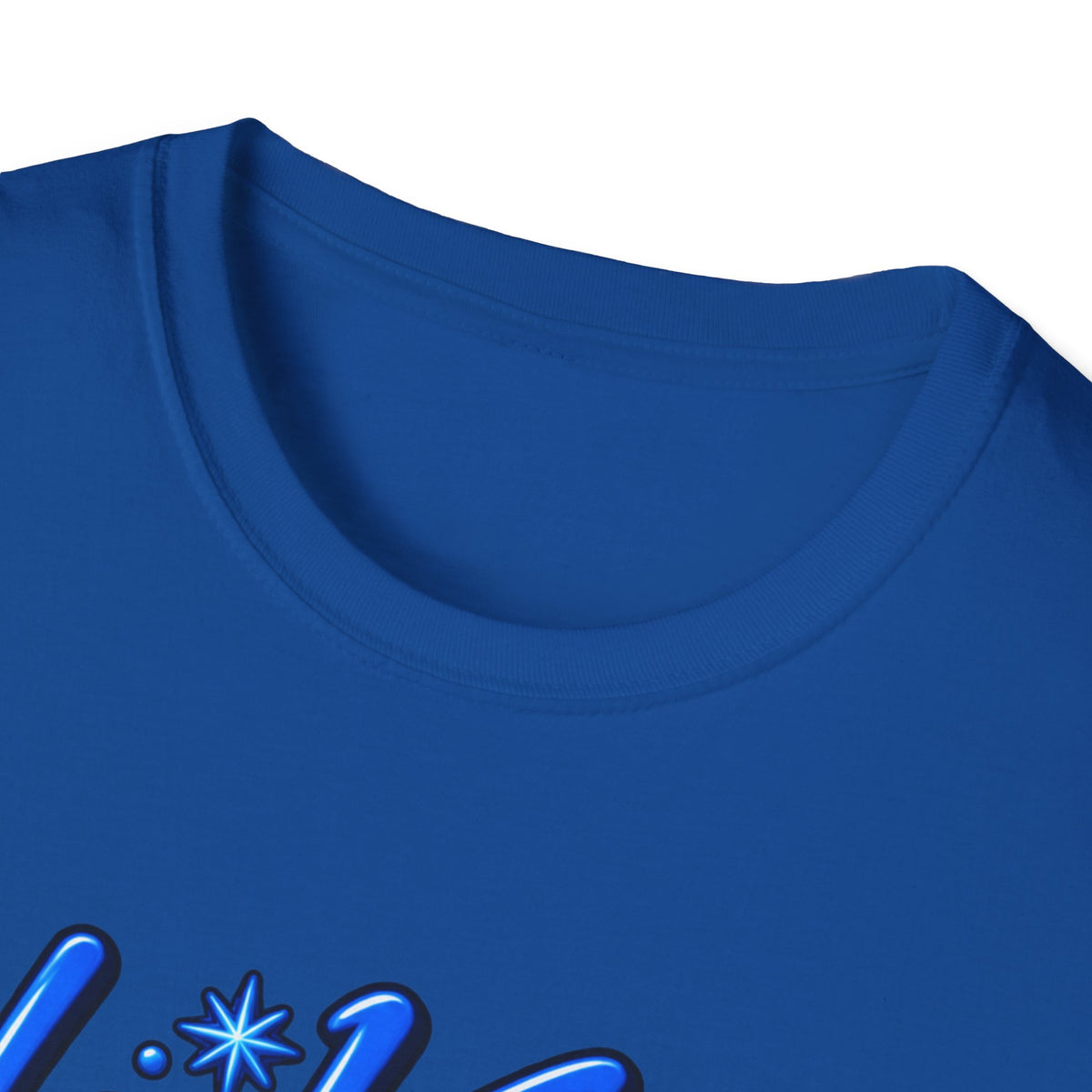 He Knows When You Are Not Covered Santa Christmas T-Shirt - Blue Black