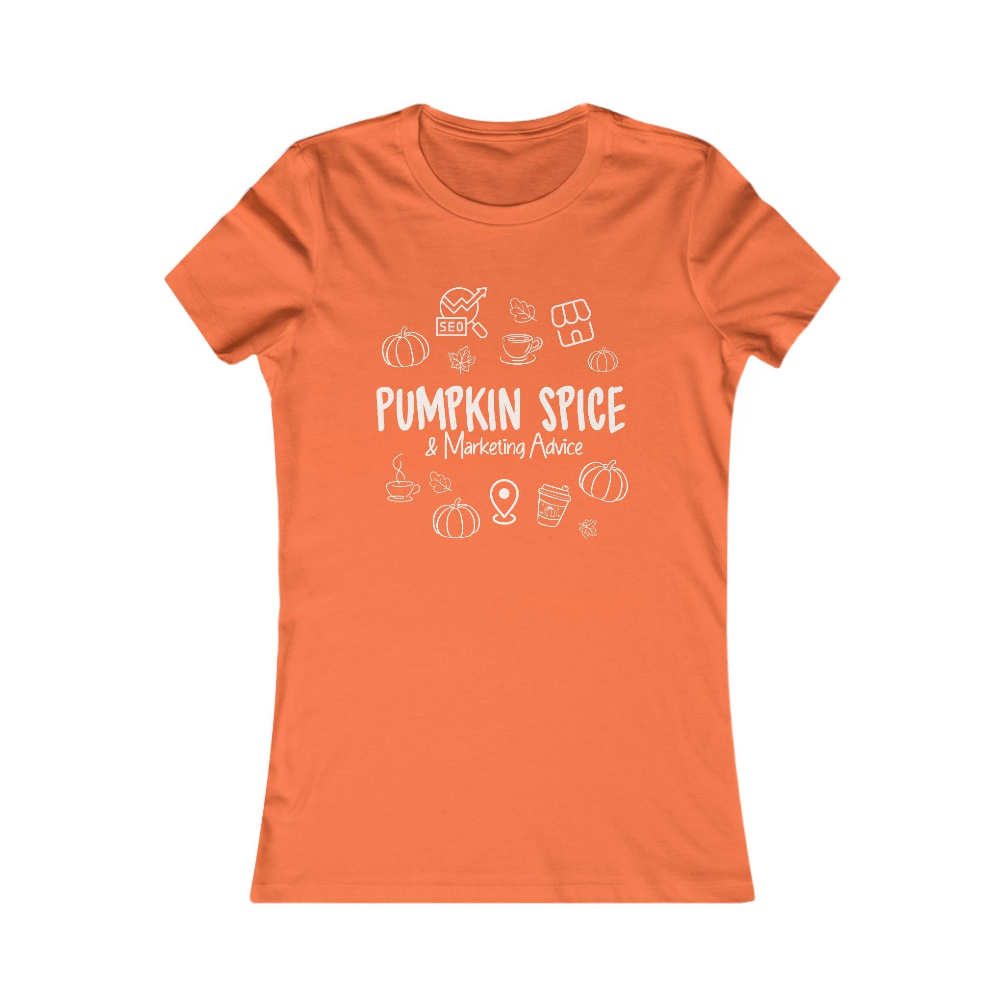 Search Perfect Pumpkin Spice Marketing Advice Women's Tee - Cozy Fall Top, Cute Autumn Shirt, Gift for Coffee Lovers, Seasonal Fashion