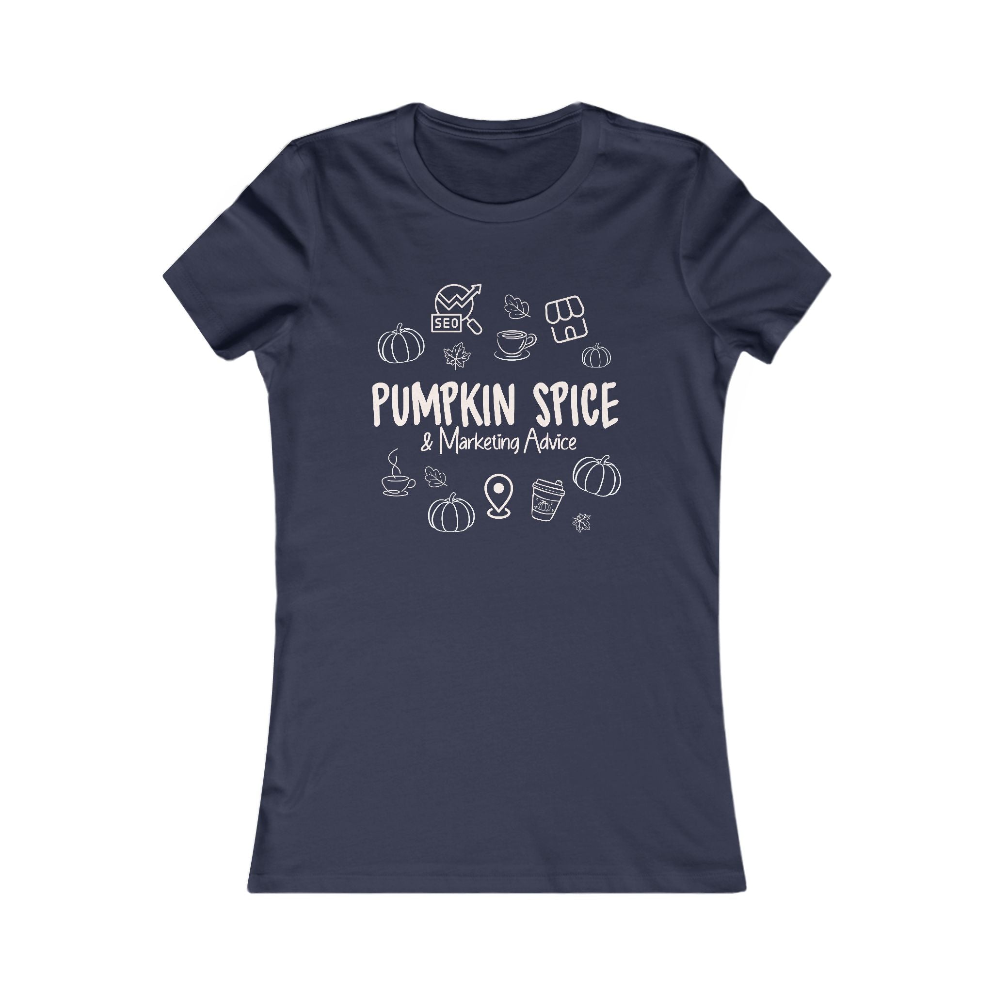 Search Perfect Pumpkin Spice Marketing Advice Women's Tee - Cozy Fall Top, Cute Autumn Shirt, Gift for Coffee Lovers, Seasonal Fashion