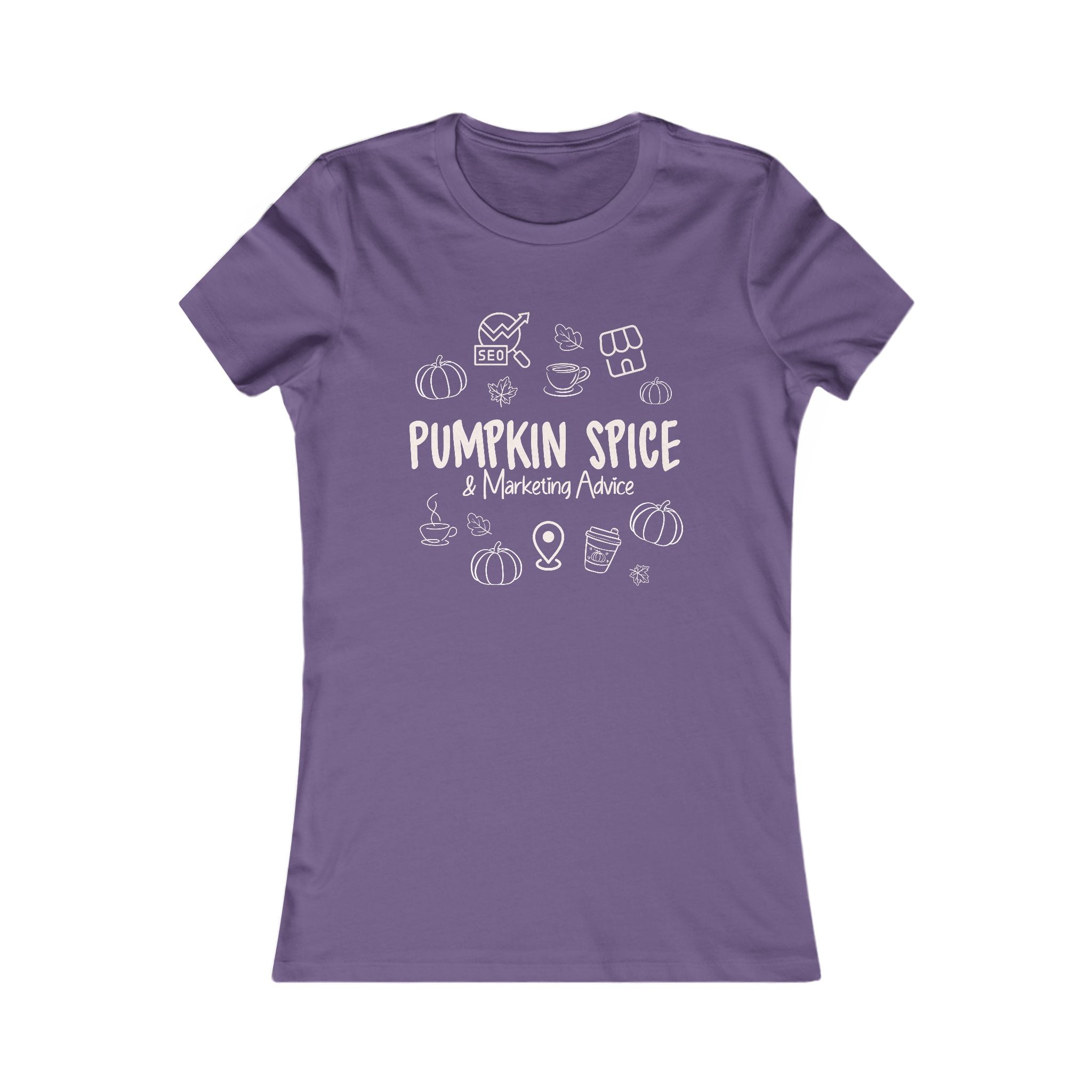 Search Perfect Pumpkin Spice Marketing Advice Women's Tee - Cozy Fall Top, Cute Autumn Shirt, Gift for Coffee Lovers, Seasonal Fashion