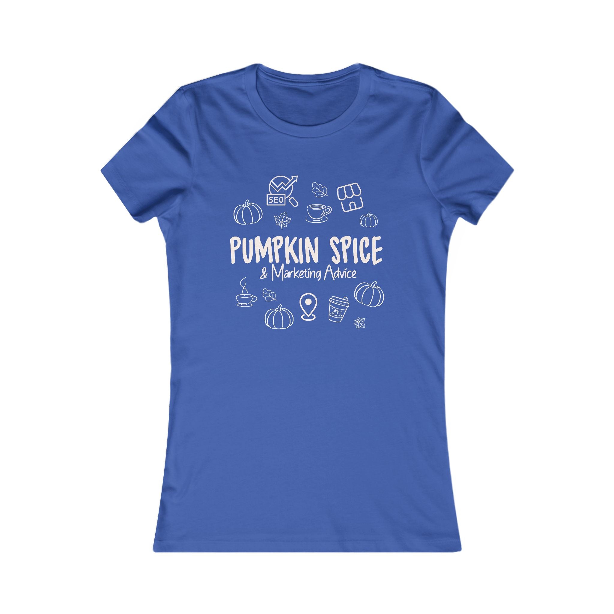Search Perfect Pumpkin Spice Marketing Advice Women's Tee - Cozy Fall Top, Cute Autumn Shirt, Gift for Coffee Lovers, Seasonal Fashion