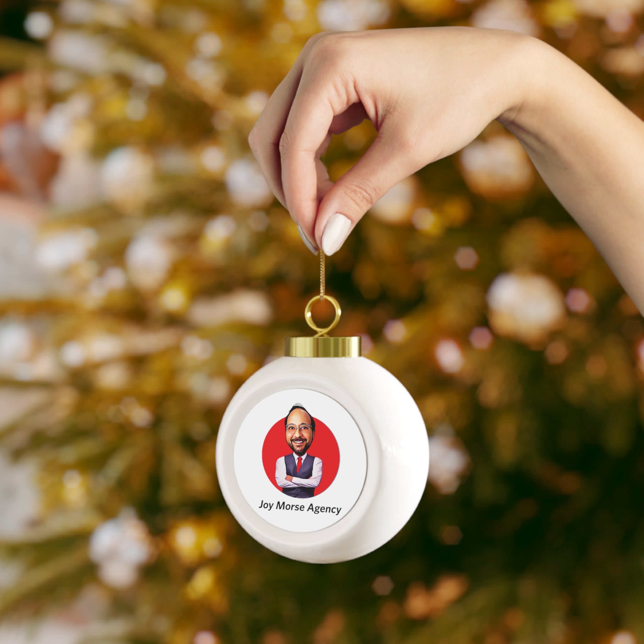 Joy Morse Agency Christmas Ball Ornament - Edwin