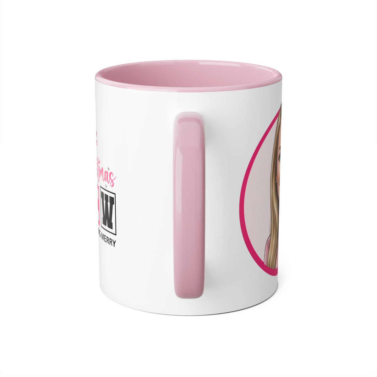 Cyndy Caricature Portrait Accent Mug — Search Perfect Caricature Christmas