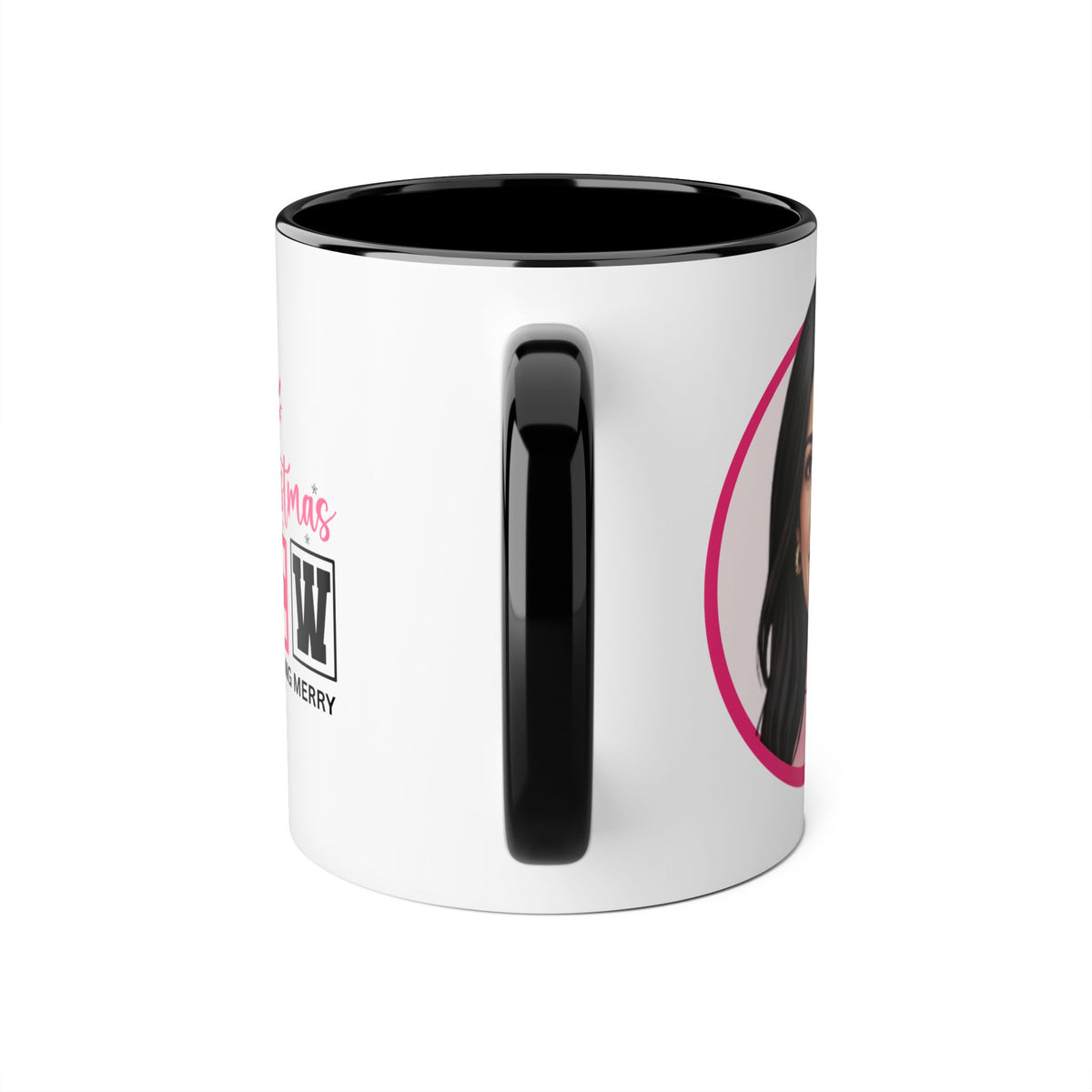 Rosa  Caricature Portrait Accent Mug — Search Perfect Caricature Christmas