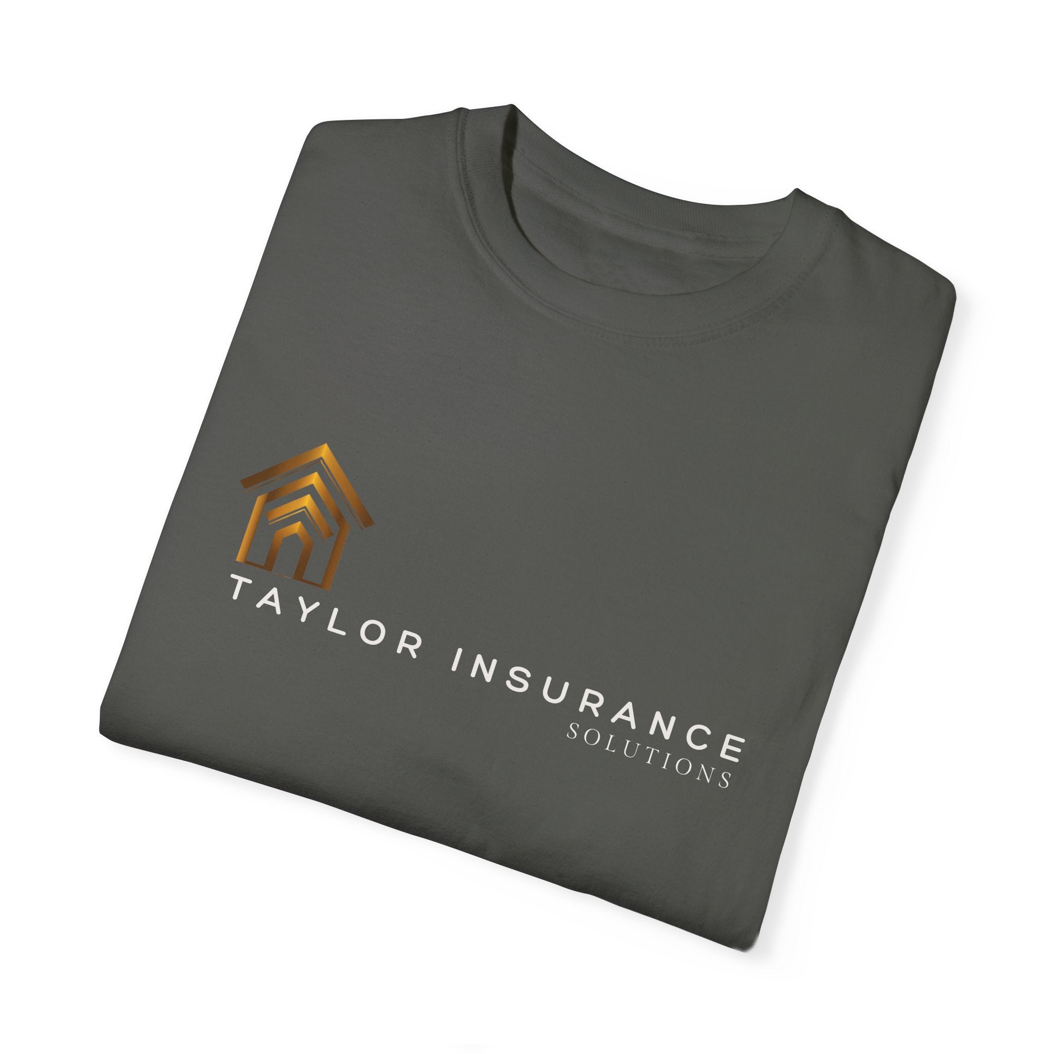 Unisex Garment-Dyed T-shirt White Logo - Monette Taylor