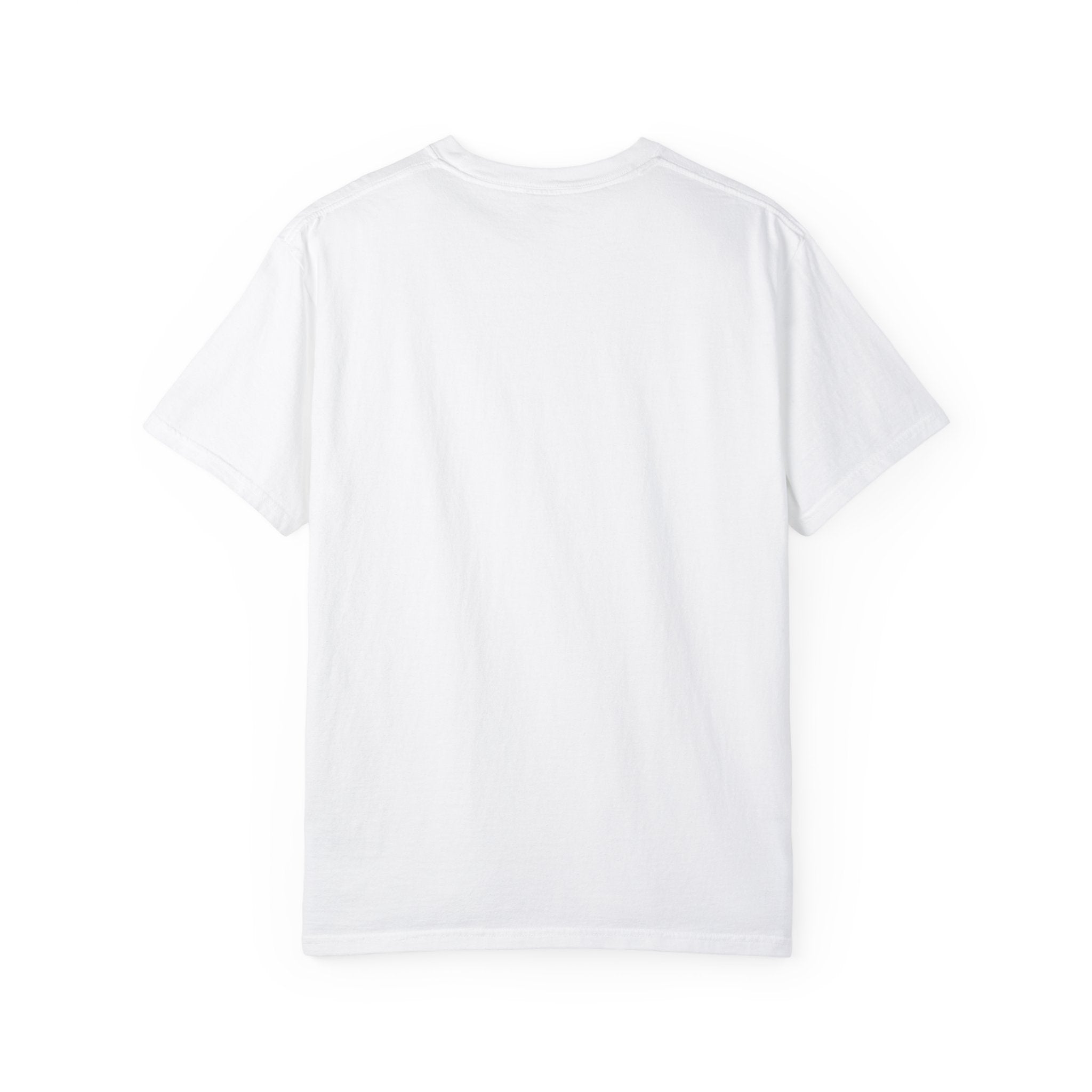 Unisex Garment-Dyed T-shirt White Logo - Monette Taylor