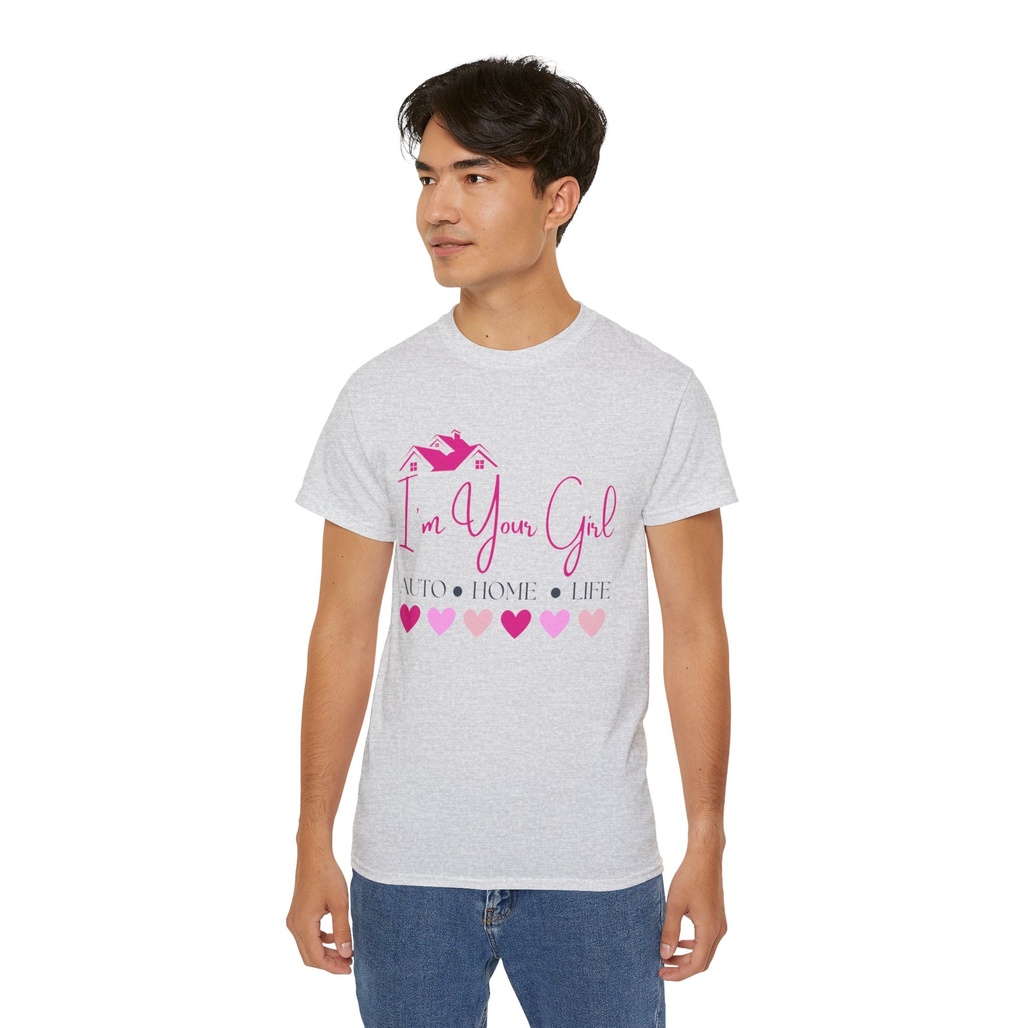 Insurance Agent Line Unisex Ultra Cotton Tee - I'm your girl Barbie pink
