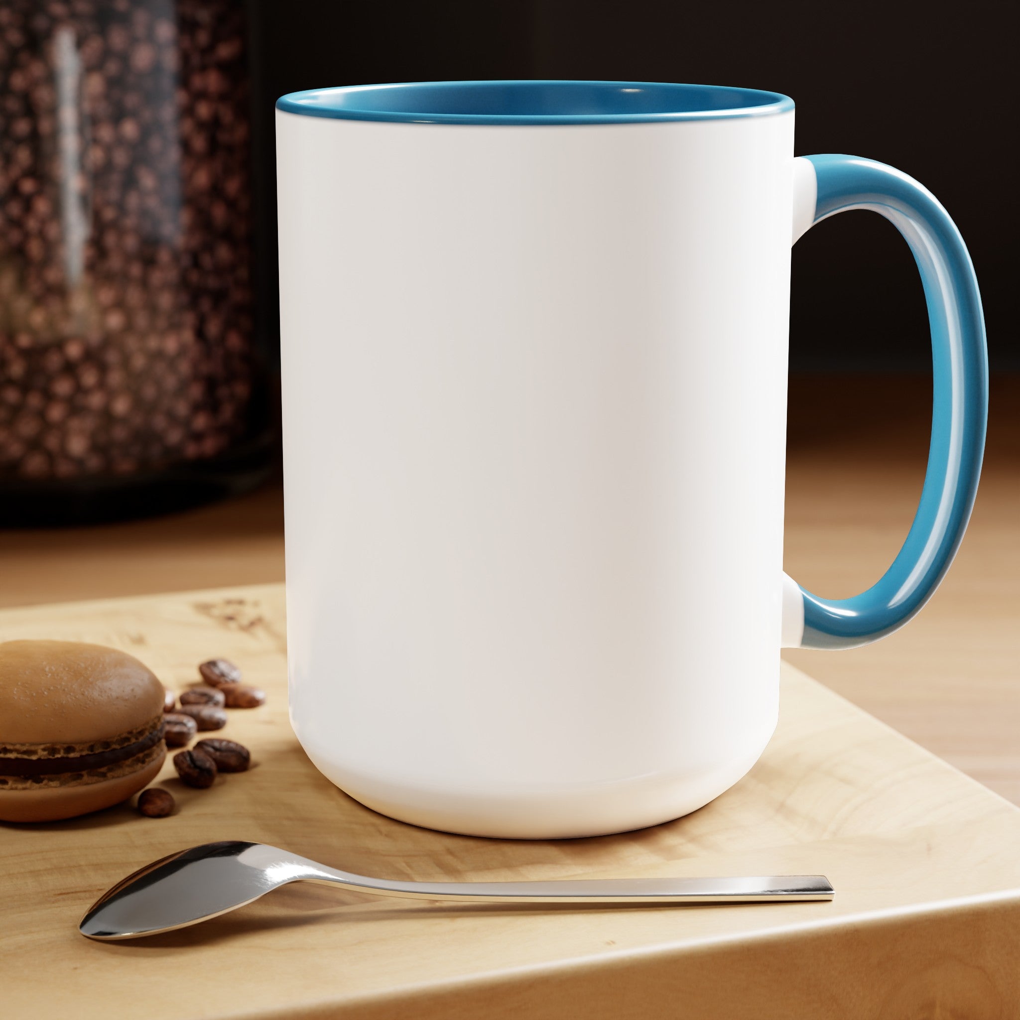 Kevin Purdy Agency  Caricature Two-Tone Coffee Mugs, 15oz - Adam