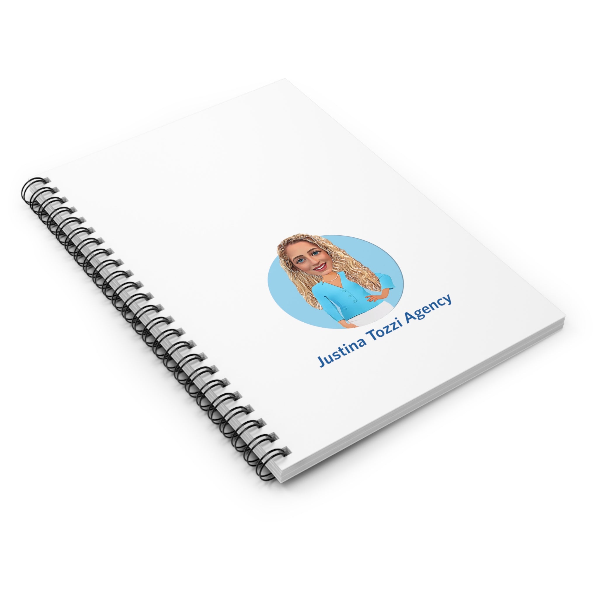 Justina Tozzi Agency  Caricature Spiral Notebook - Justina