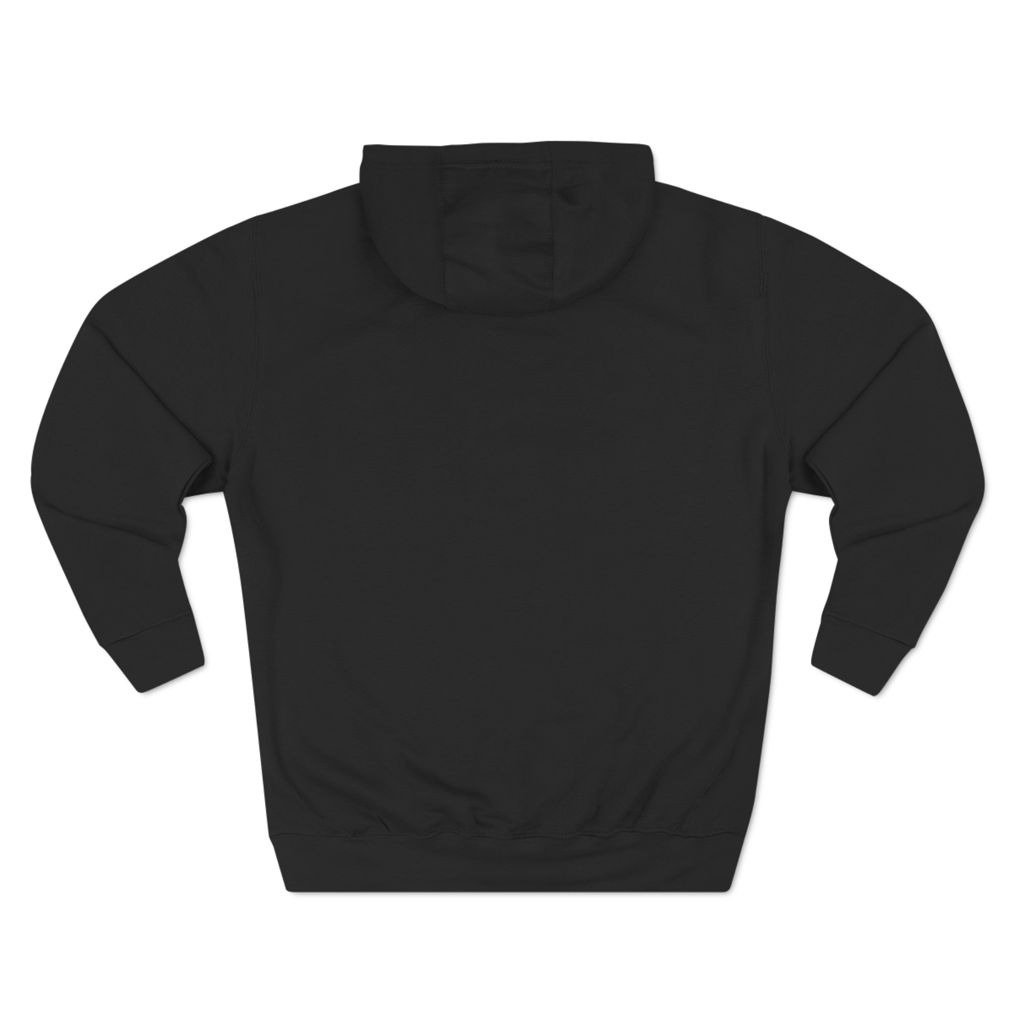 Three-Panel Fleece Hoodie White Logo  - Monette Taylor