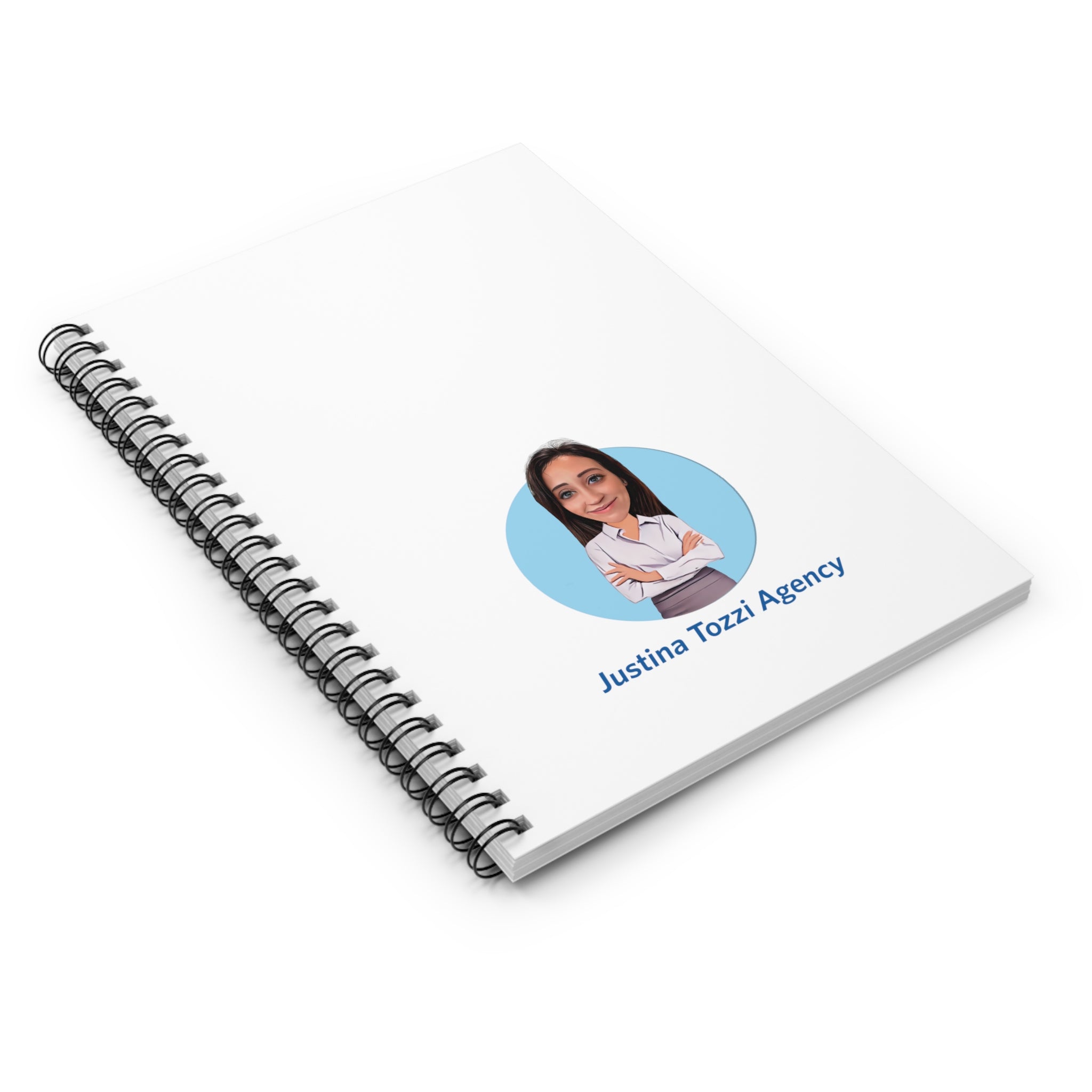 Justina Tozzi Agency  Caricature Spiral Notebook - Ashley
