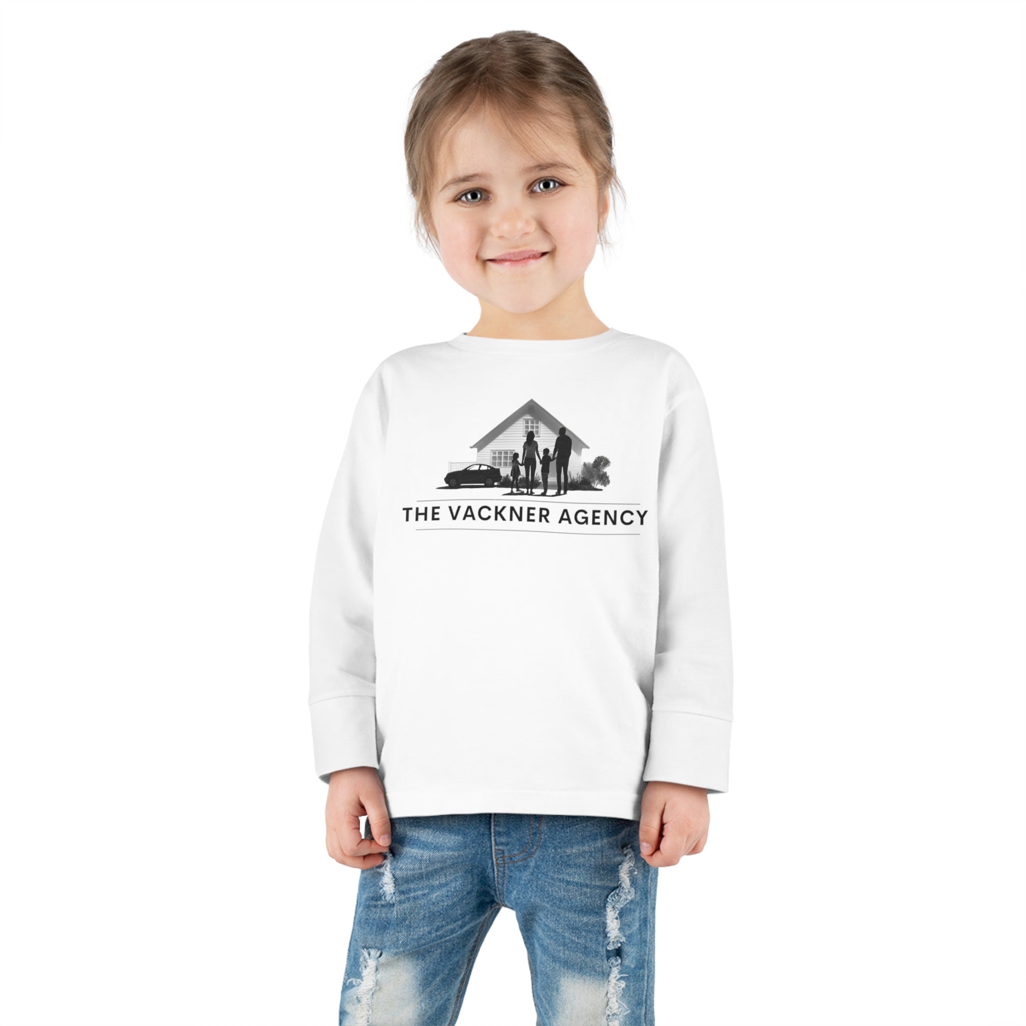 Melissa Vackner Agency Logo Toddler Long Sleeve Tee
