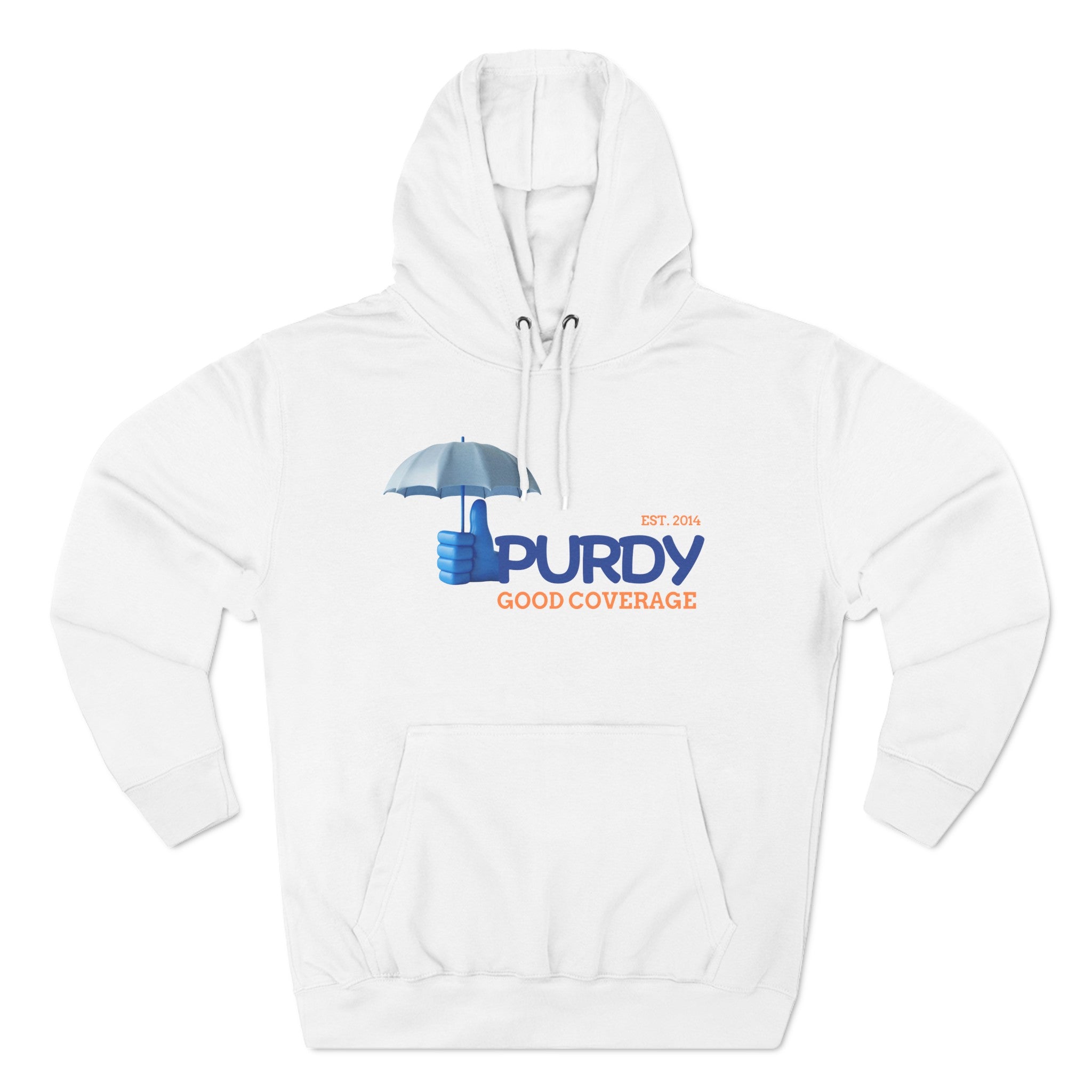 Three-Panel Fleece Hoodie - Kevin Purdy Logo