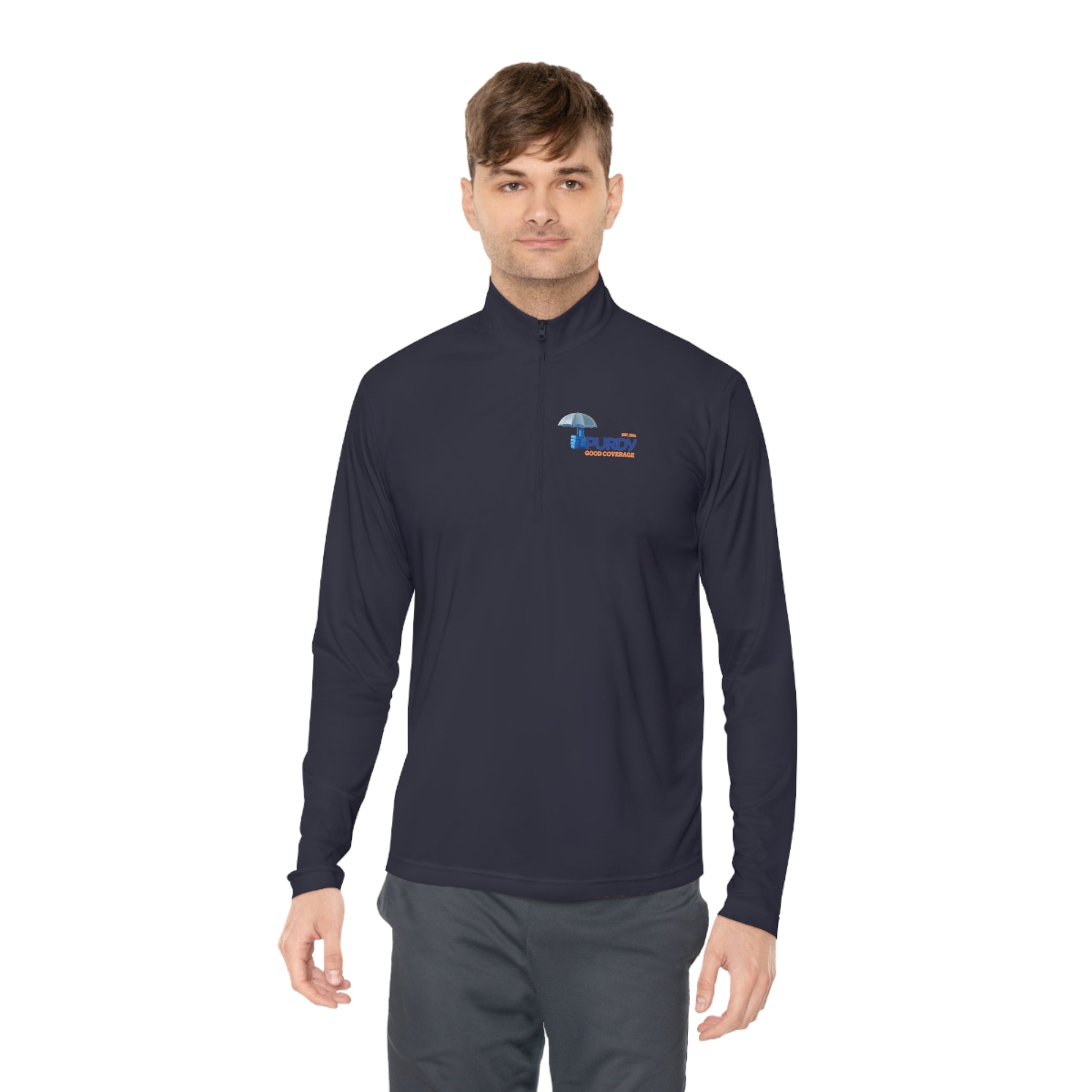 Unisex Quarter-Zip Pullover - Kevin Purdy Logo