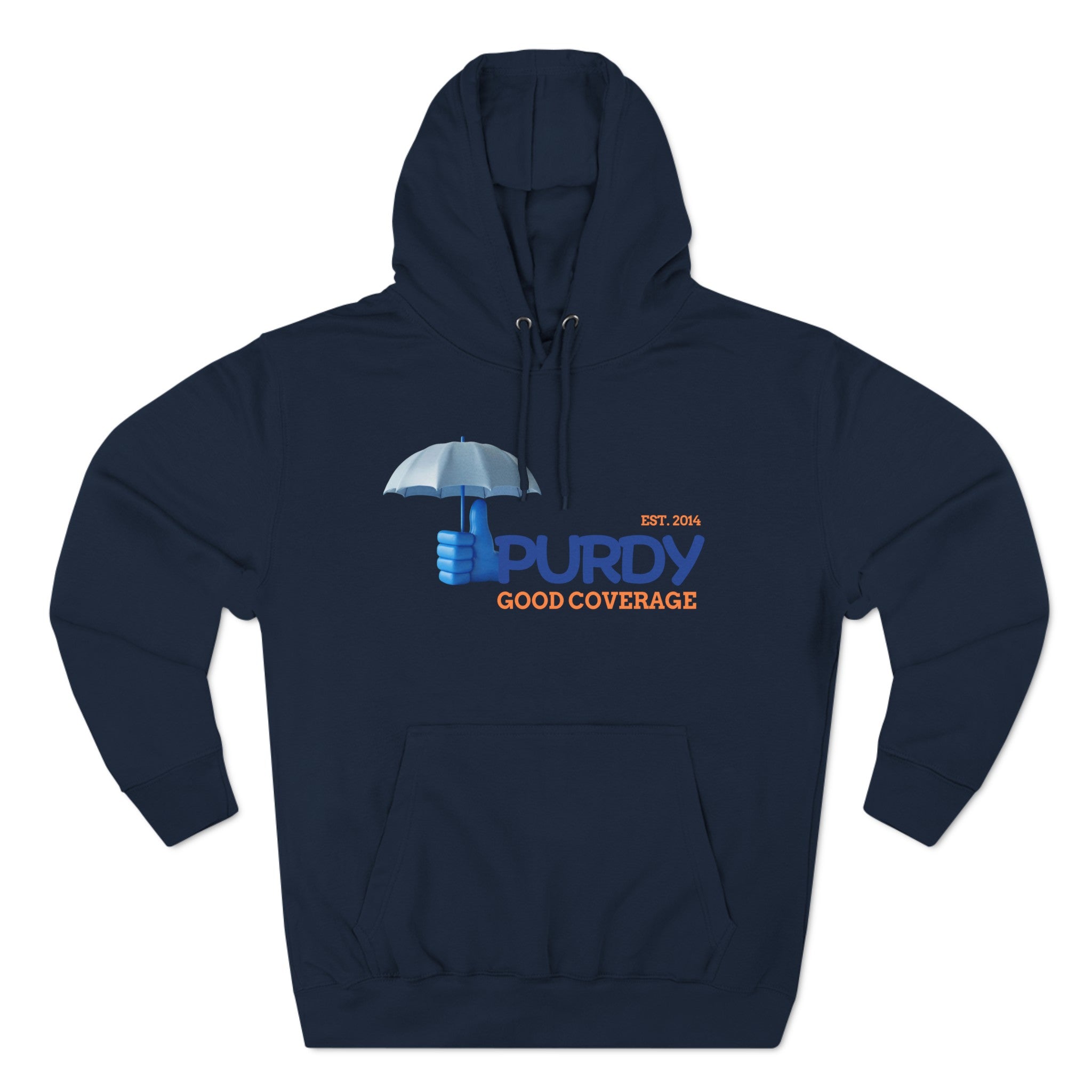 Three-Panel Fleece Hoodie - Kevin Purdy Logo