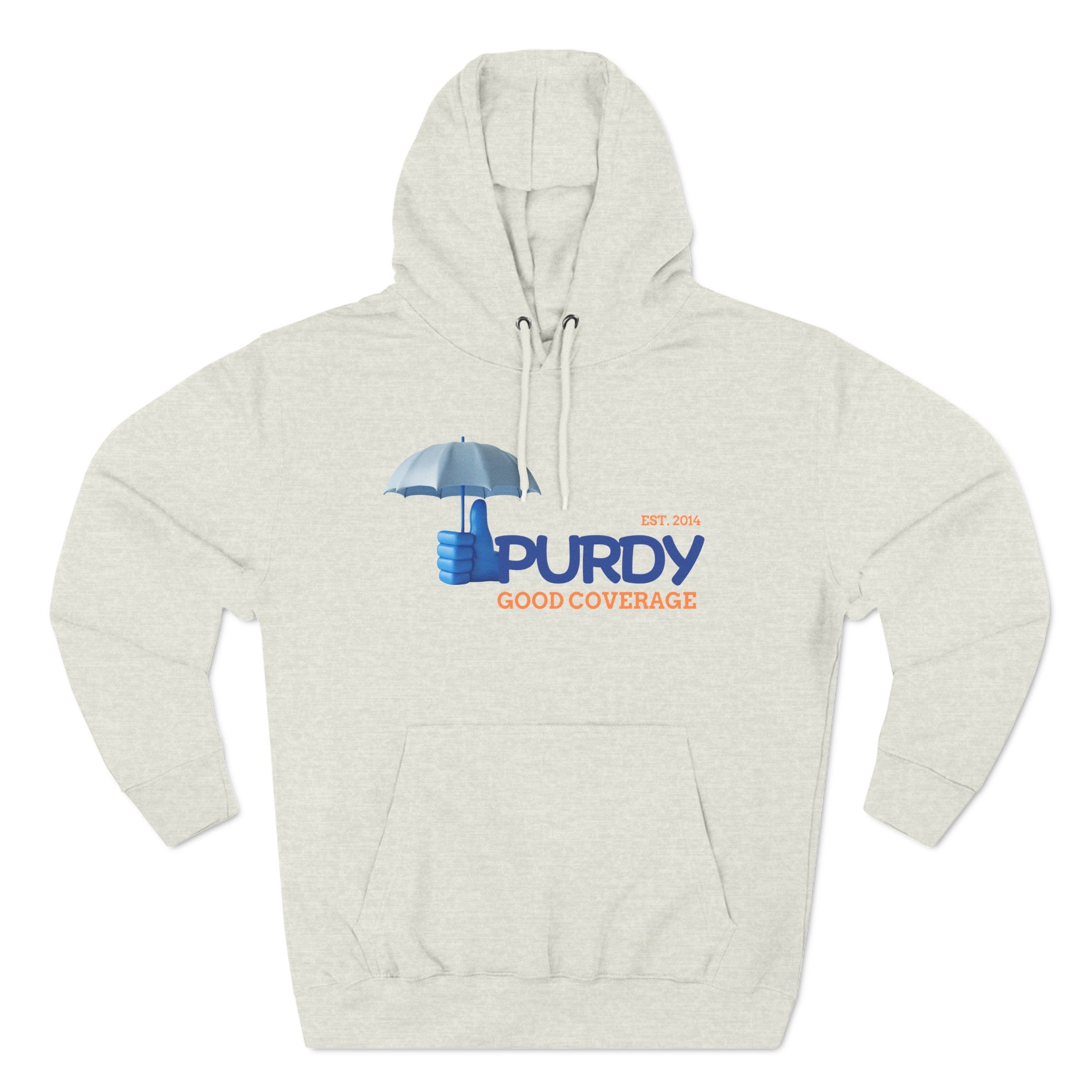 Three-Panel Fleece Hoodie - Kevin Purdy Logo