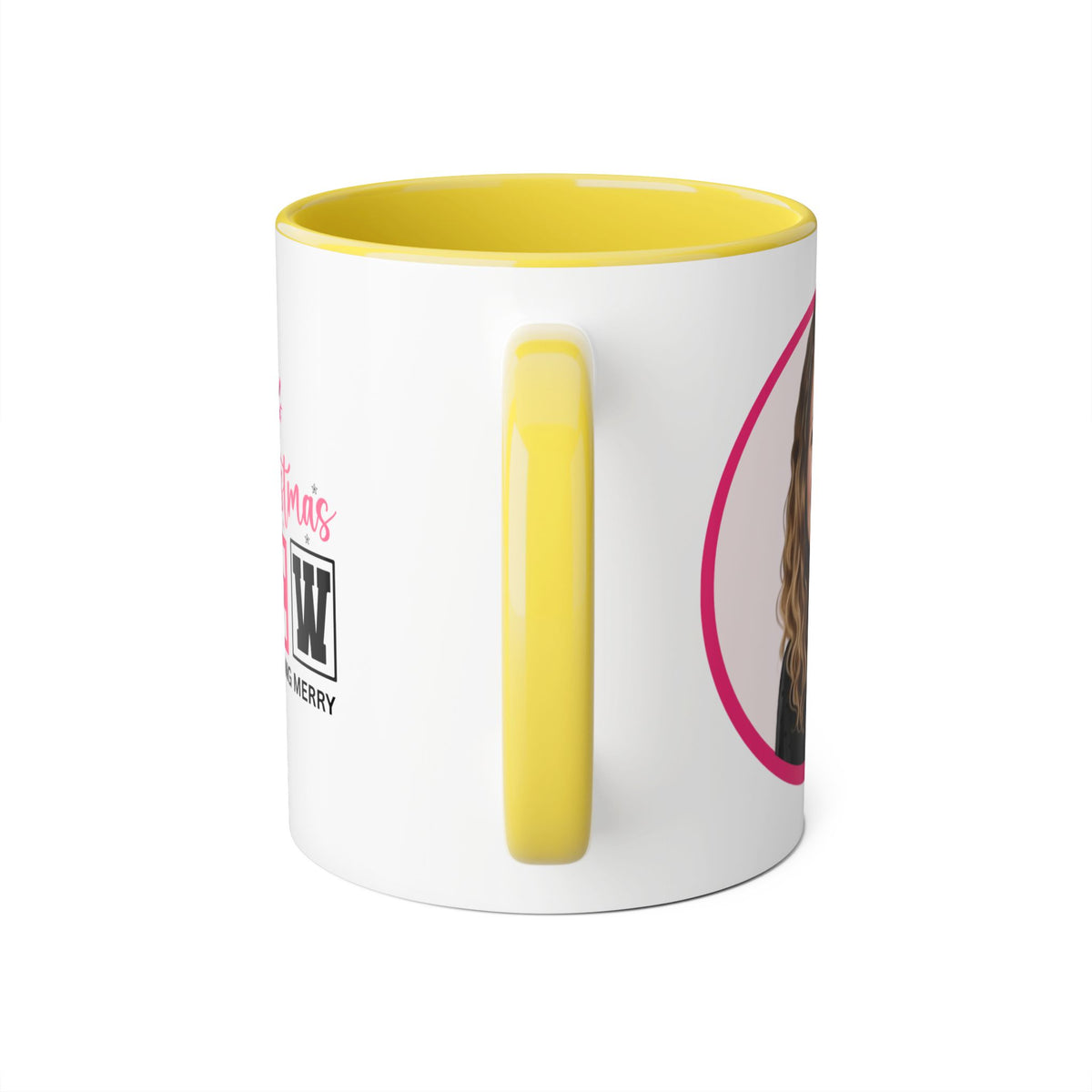 Penni  Caricature Portrait Accent Mug — Search Perfect Caricature Christmas