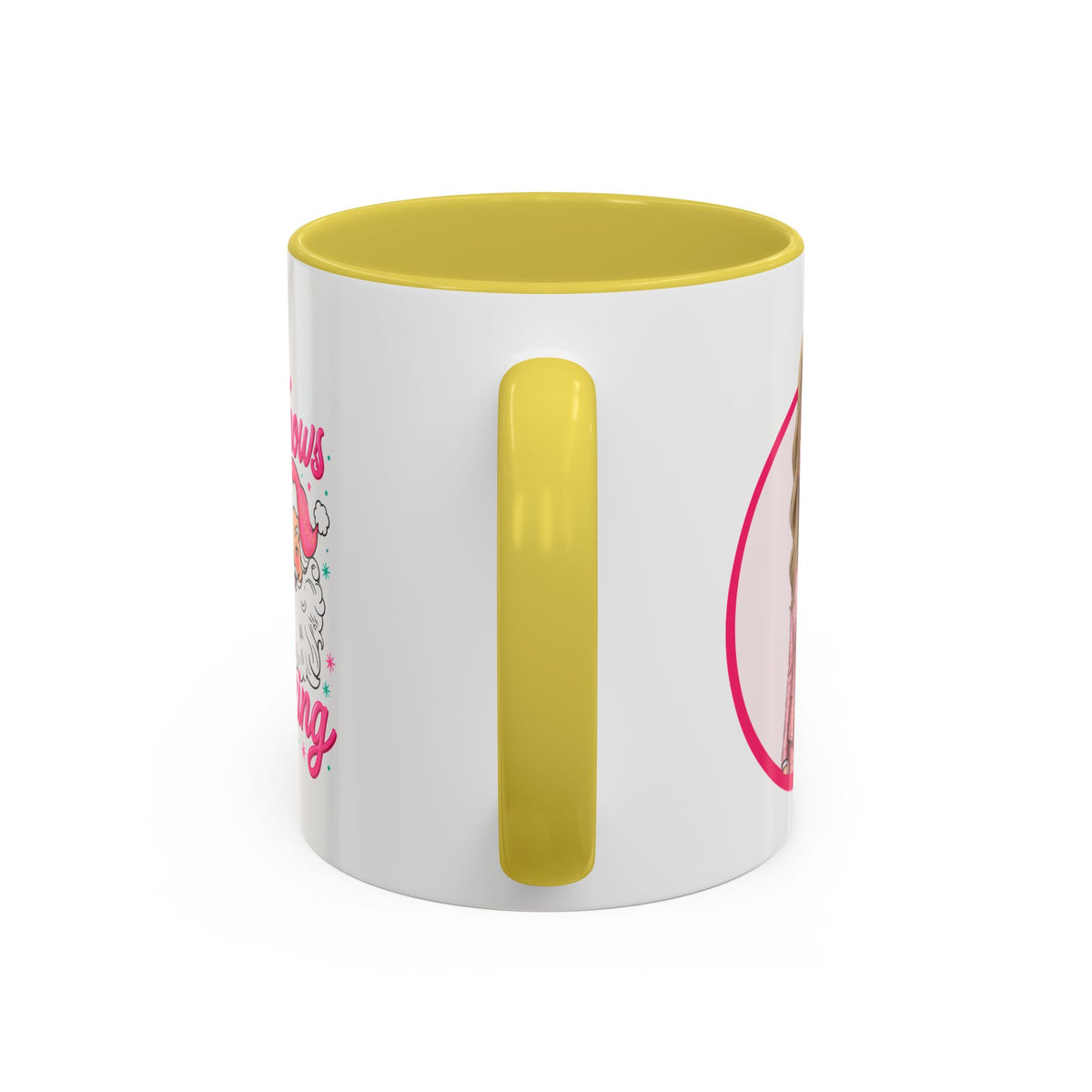 He Knows When You’re Not Ranking Funny Santa Mug with Caricature