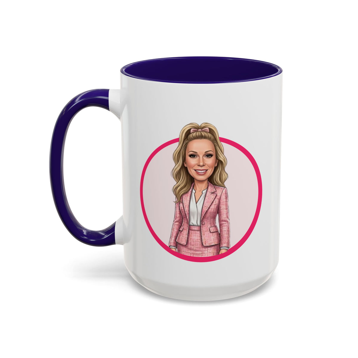 He Knows When You’re Not Ranking Funny Santa Mug with Caricature