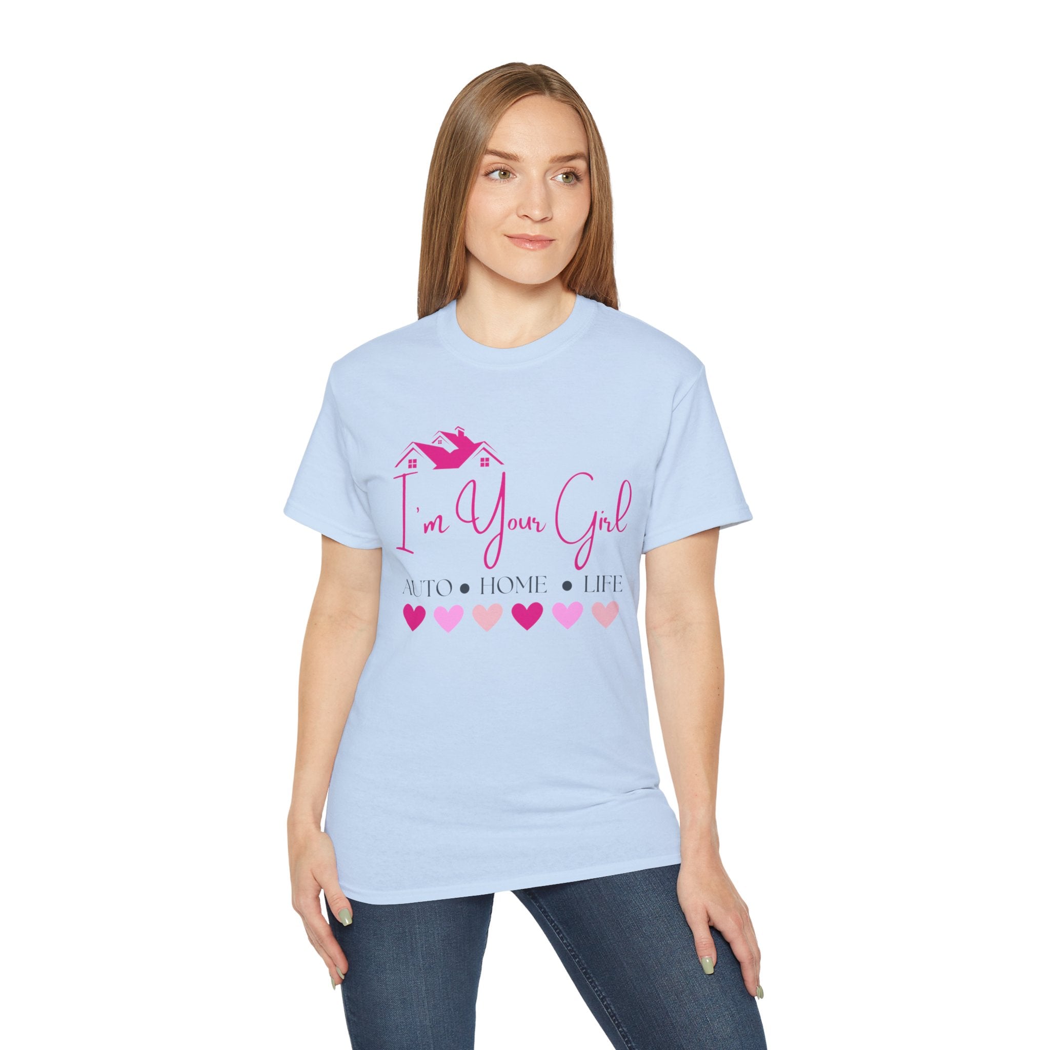 Insurance Agent Line Unisex Ultra Cotton Tee - I'm your girl Barbie pink