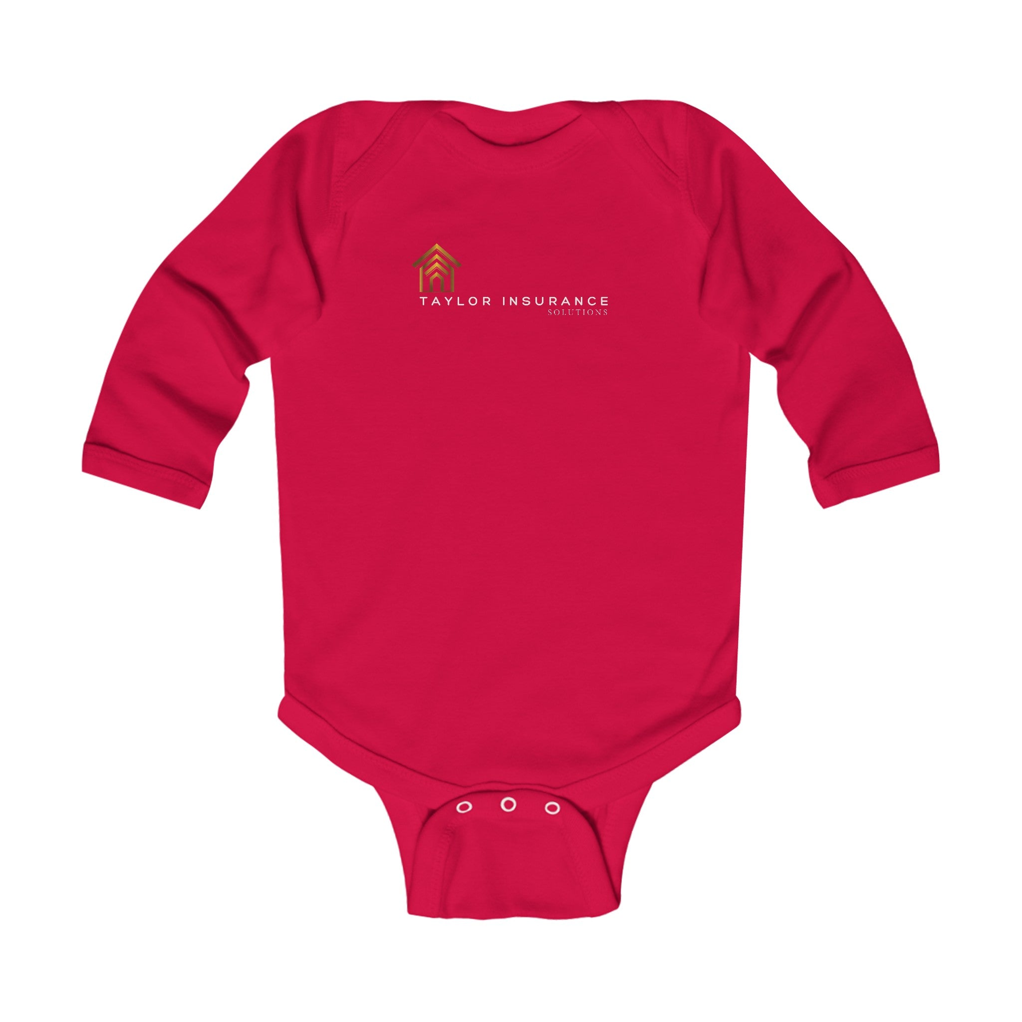 Infant Long Sleeve Bodysuit White Logo - Monette Taylor