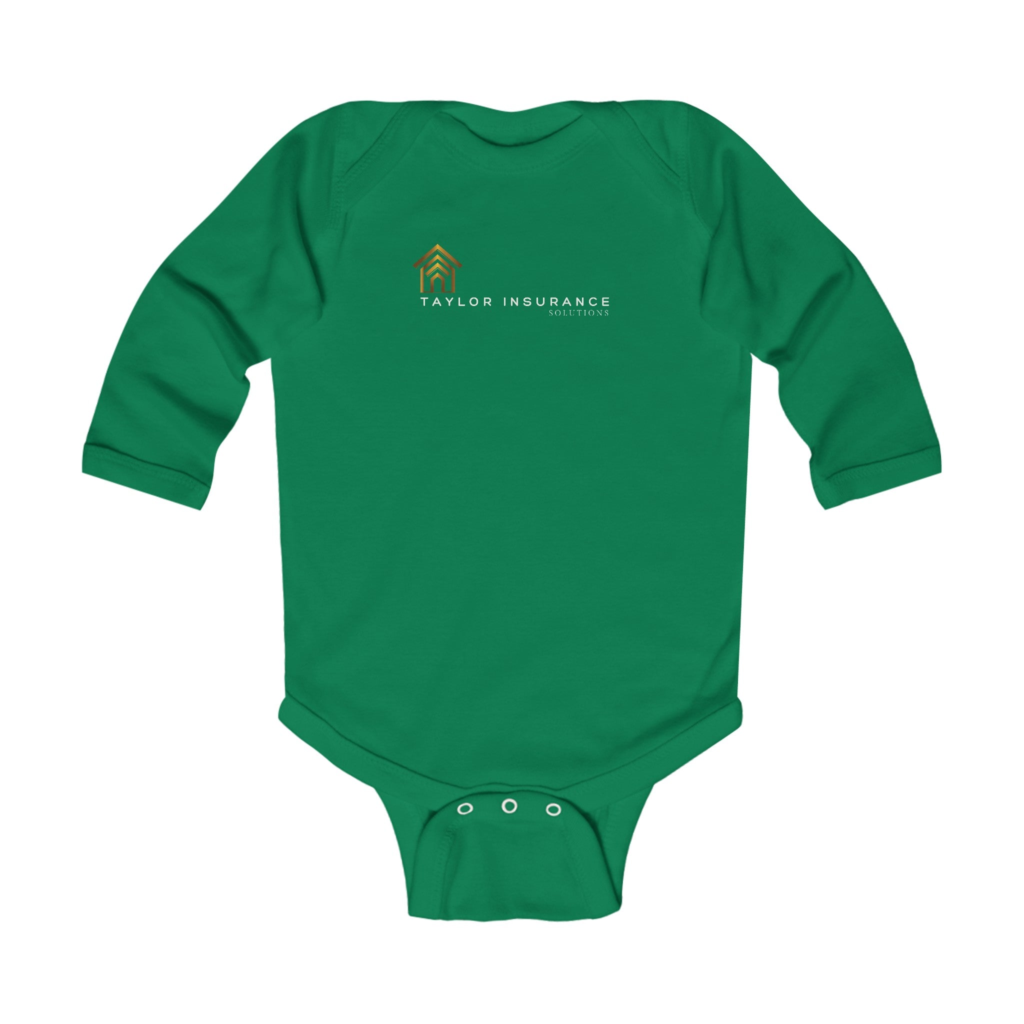 Infant Long Sleeve Bodysuit White Logo - Monette Taylor