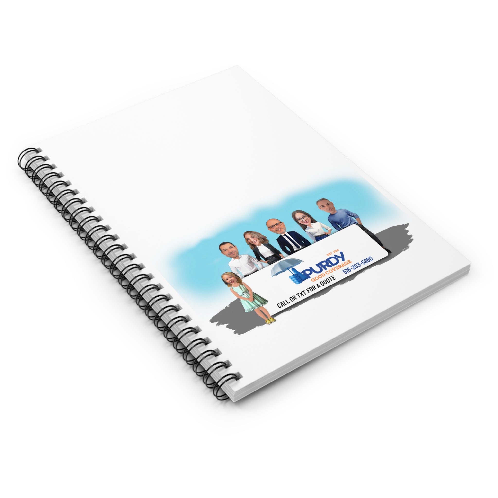 Kevin Purdy Agency  Caricature Spiral Notebook - Team photo