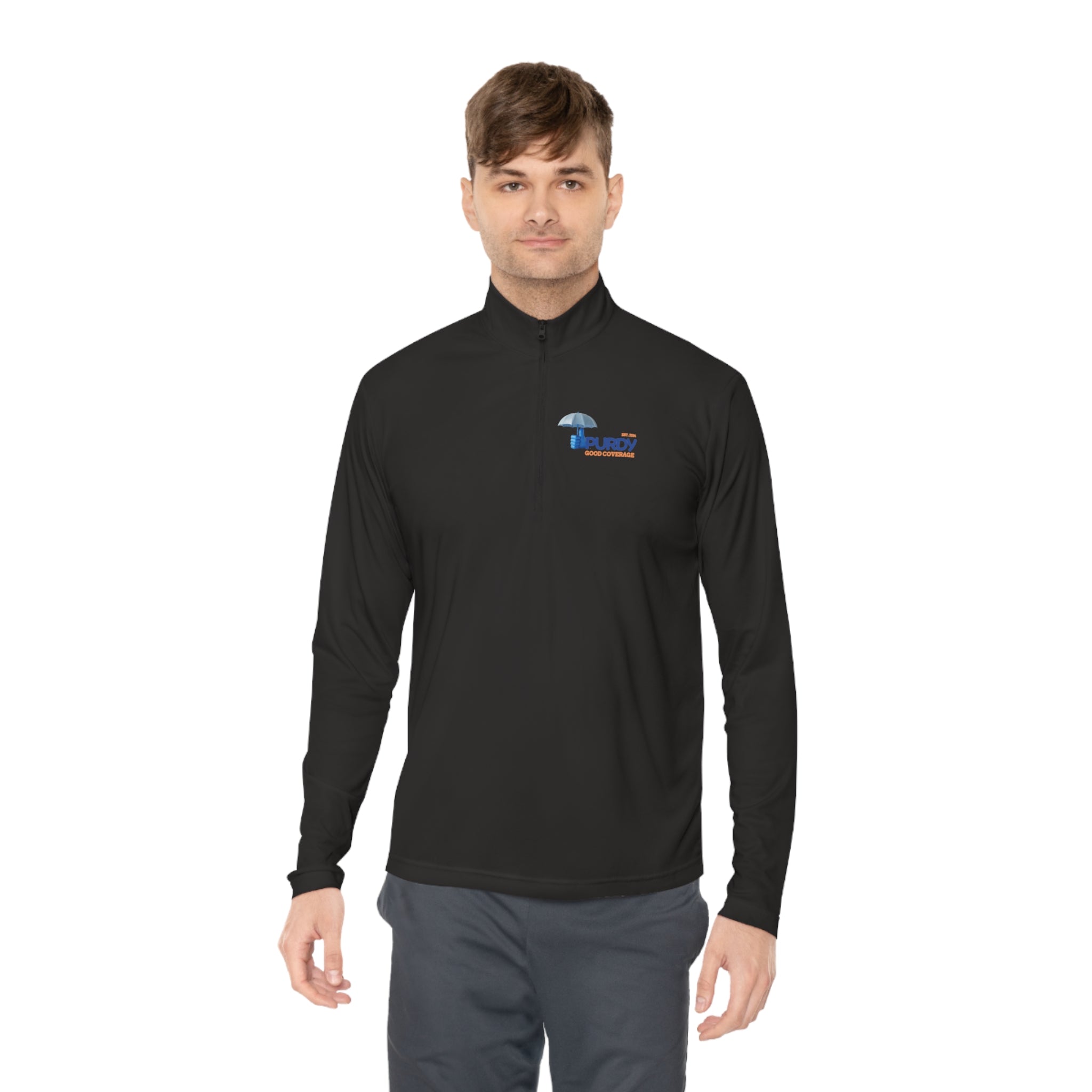 Unisex Quarter-Zip Pullover - Kevin Purdy Logo