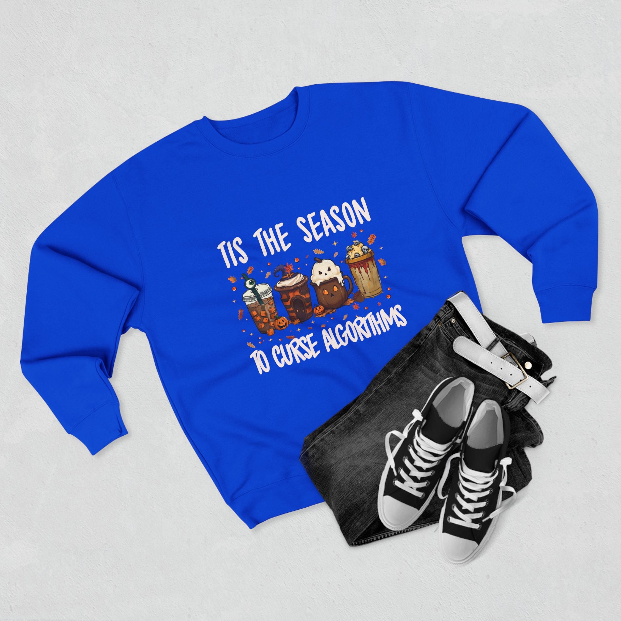 Tis the Season Marketing Unisex Crewneck Sweatshirt, Casual Gift, Halloween Apparel, Office Humor Clothing, Relaxed Fit Sweatshirt