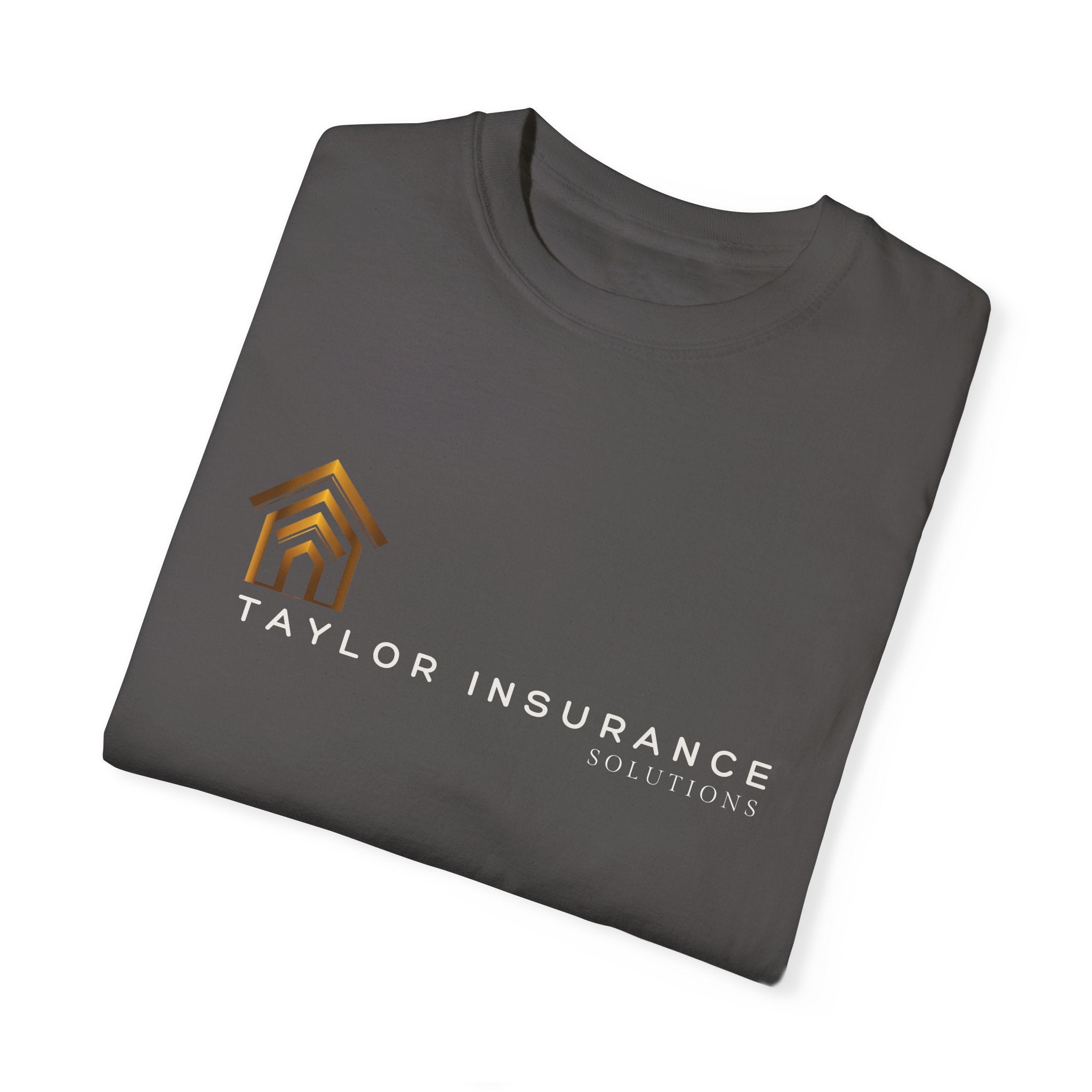 Unisex Garment-Dyed T-shirt White Logo - Monette Taylor
