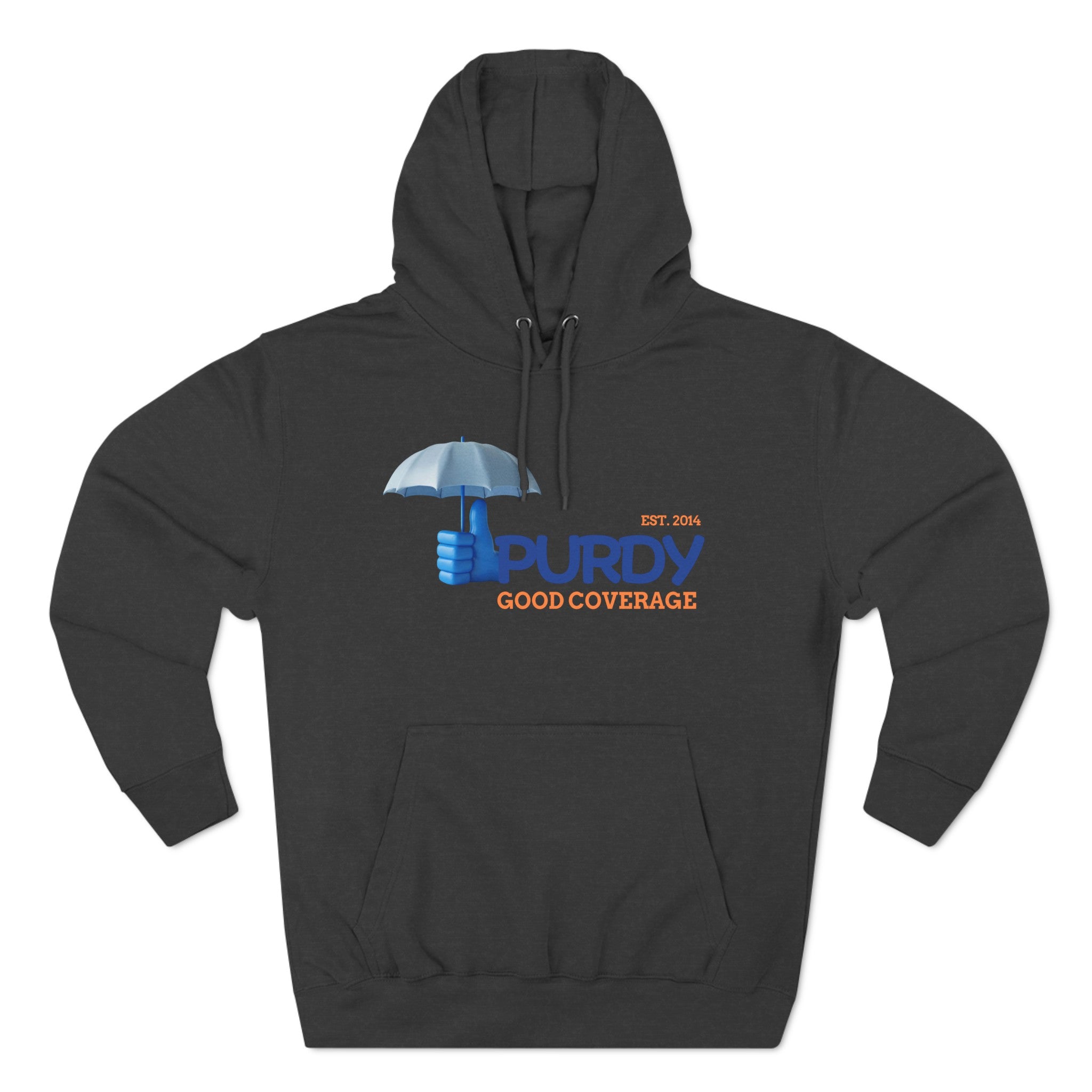 Three-Panel Fleece Hoodie - Kevin Purdy Logo