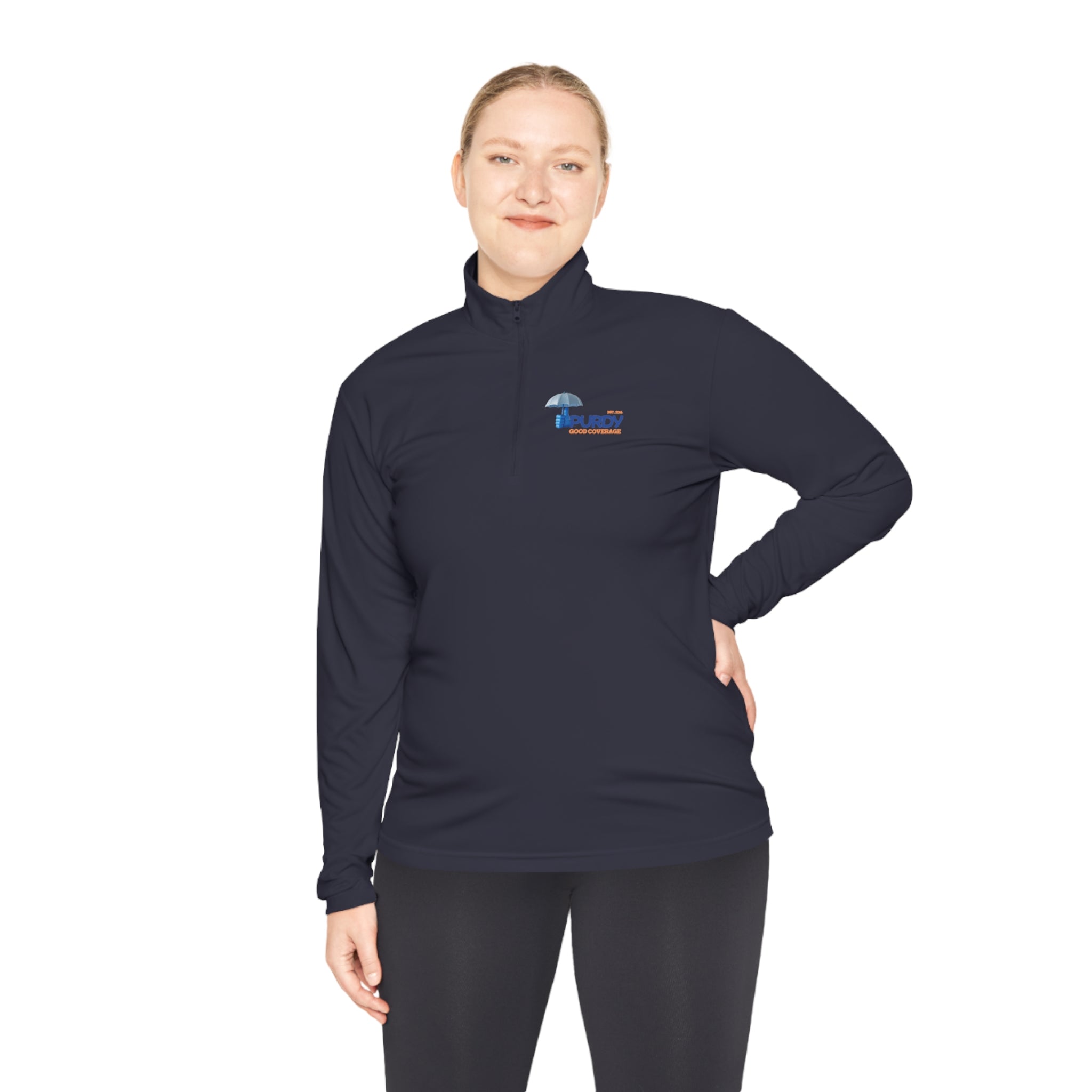 Unisex Quarter-Zip Pullover - Kevin Purdy Logo