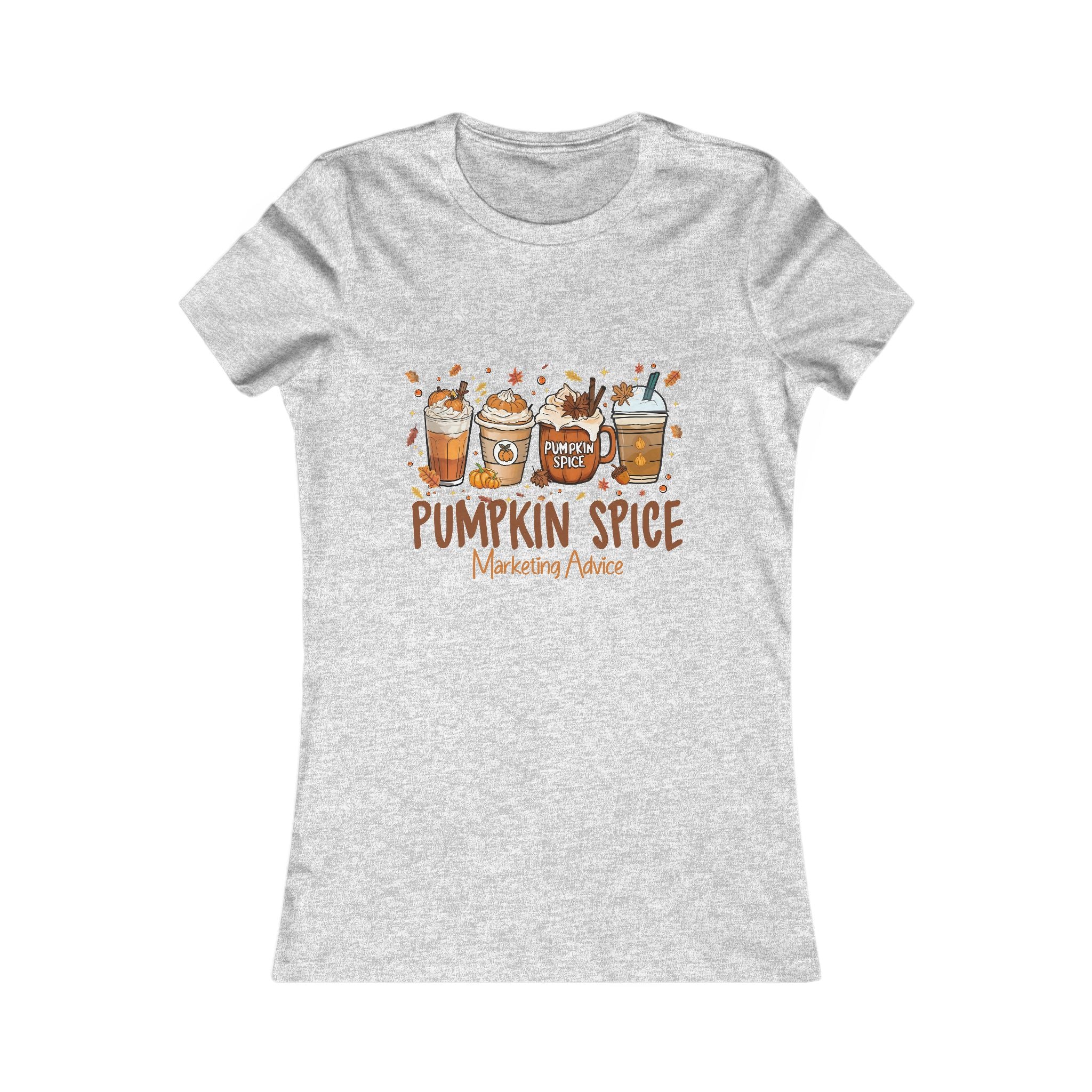 Pumpkin Spice  Marketing Advice Women's Tee - Cozy Fall Top, Cute Autumn Shirt, Gift for Coffee Lovers, Seasonal Fashion, Thanksgiving Apparel