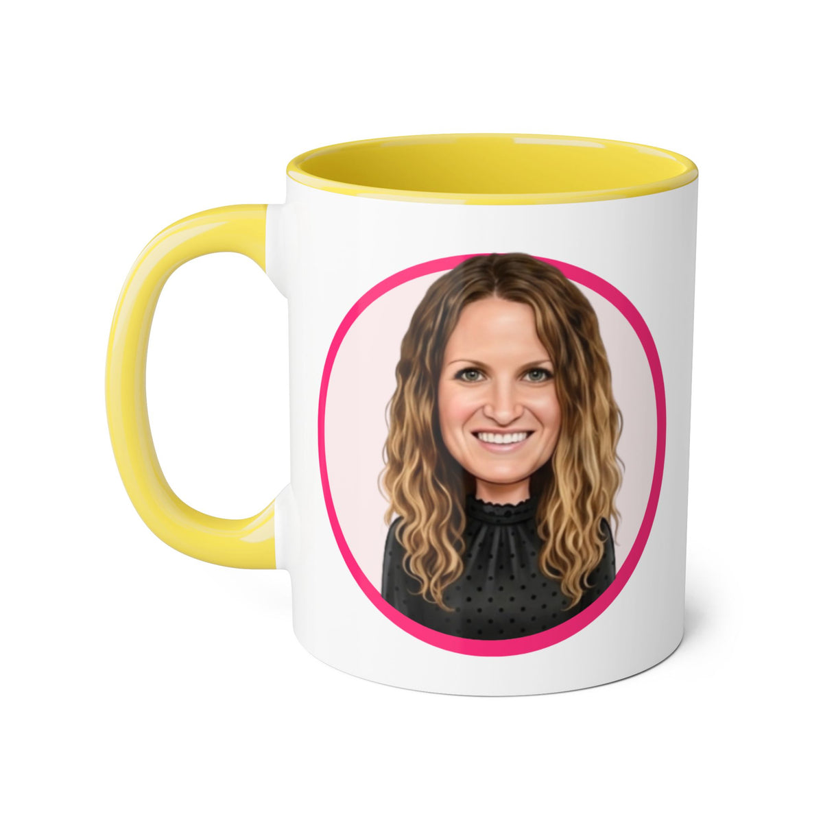 Penni  Caricature Portrait Accent Mug — Search Perfect Caricature Christmas