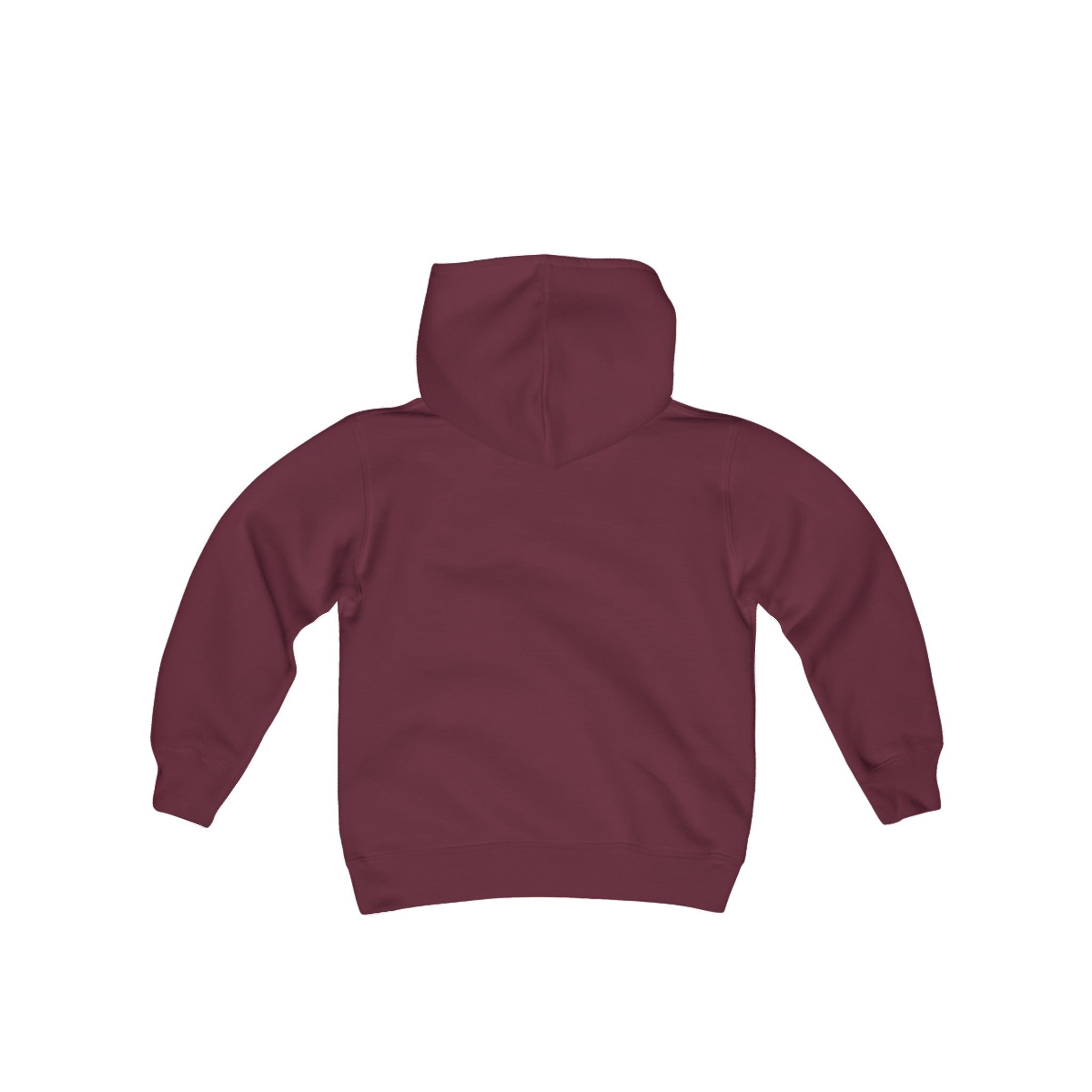 Youth Heavy Blend Hooded Sweatshirt White Logo - Monette Taylor