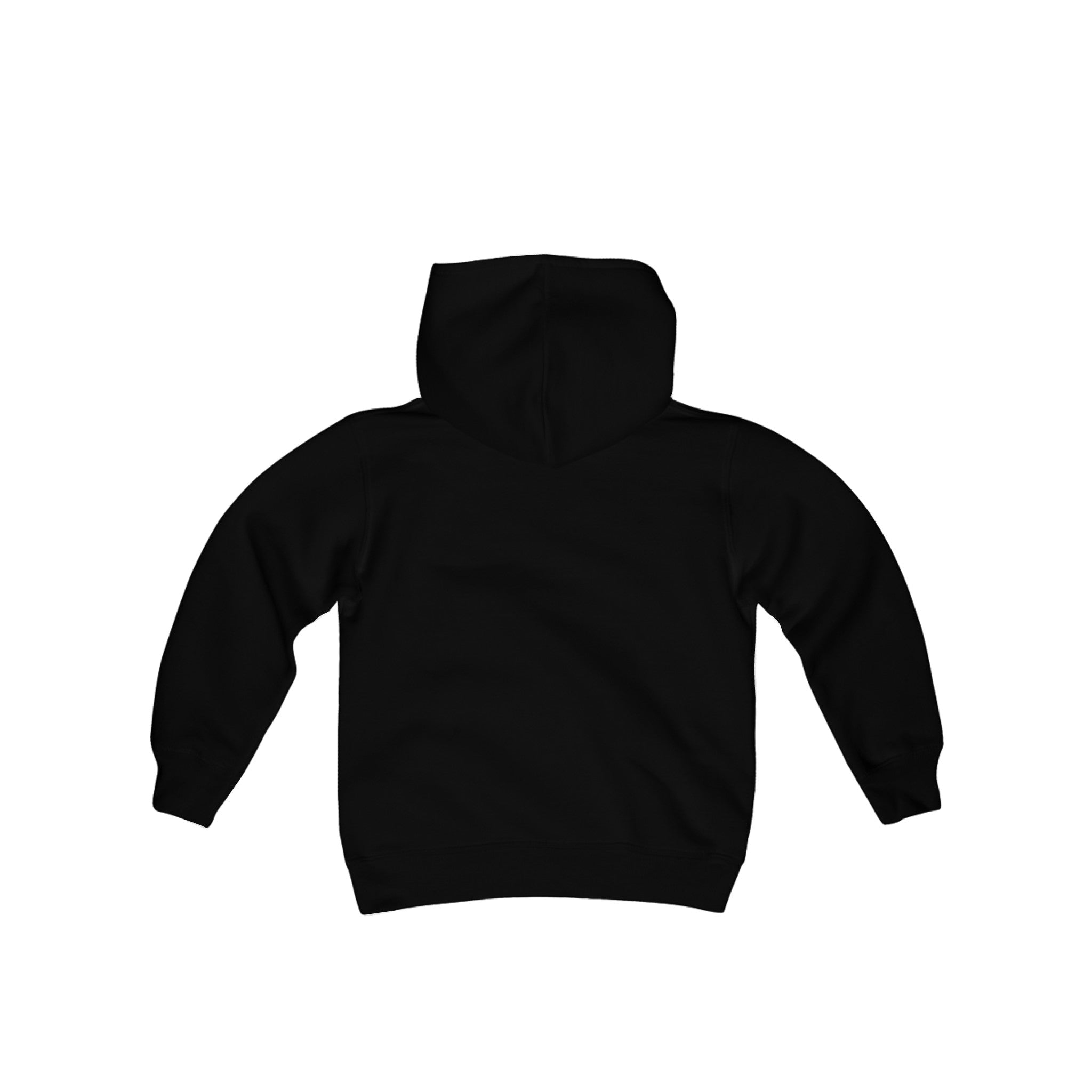 Youth Heavy Blend Hooded Sweatshirt White Logo - Monette Taylor
