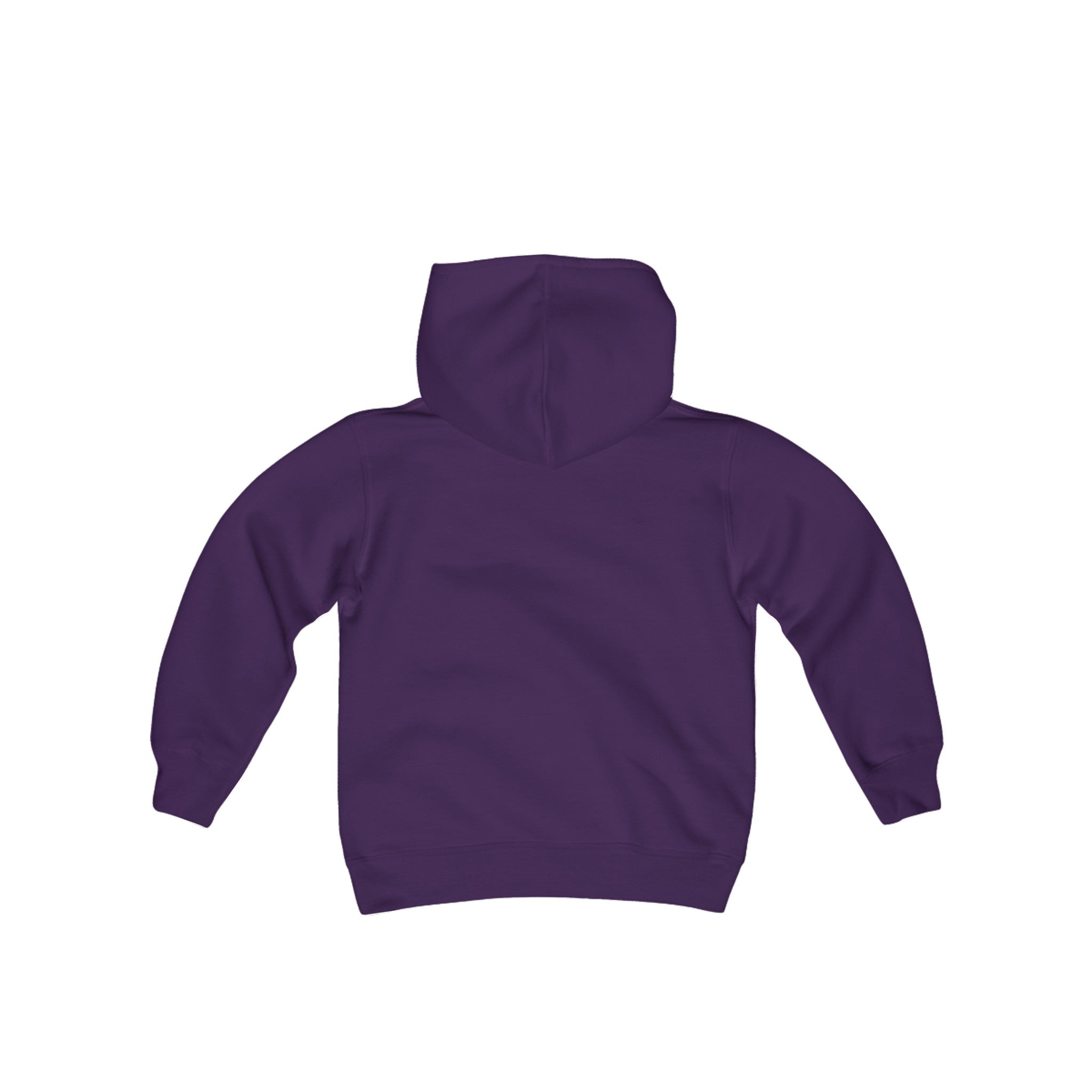 Youth Heavy Blend Hooded Sweatshirt White Logo - Monette Taylor