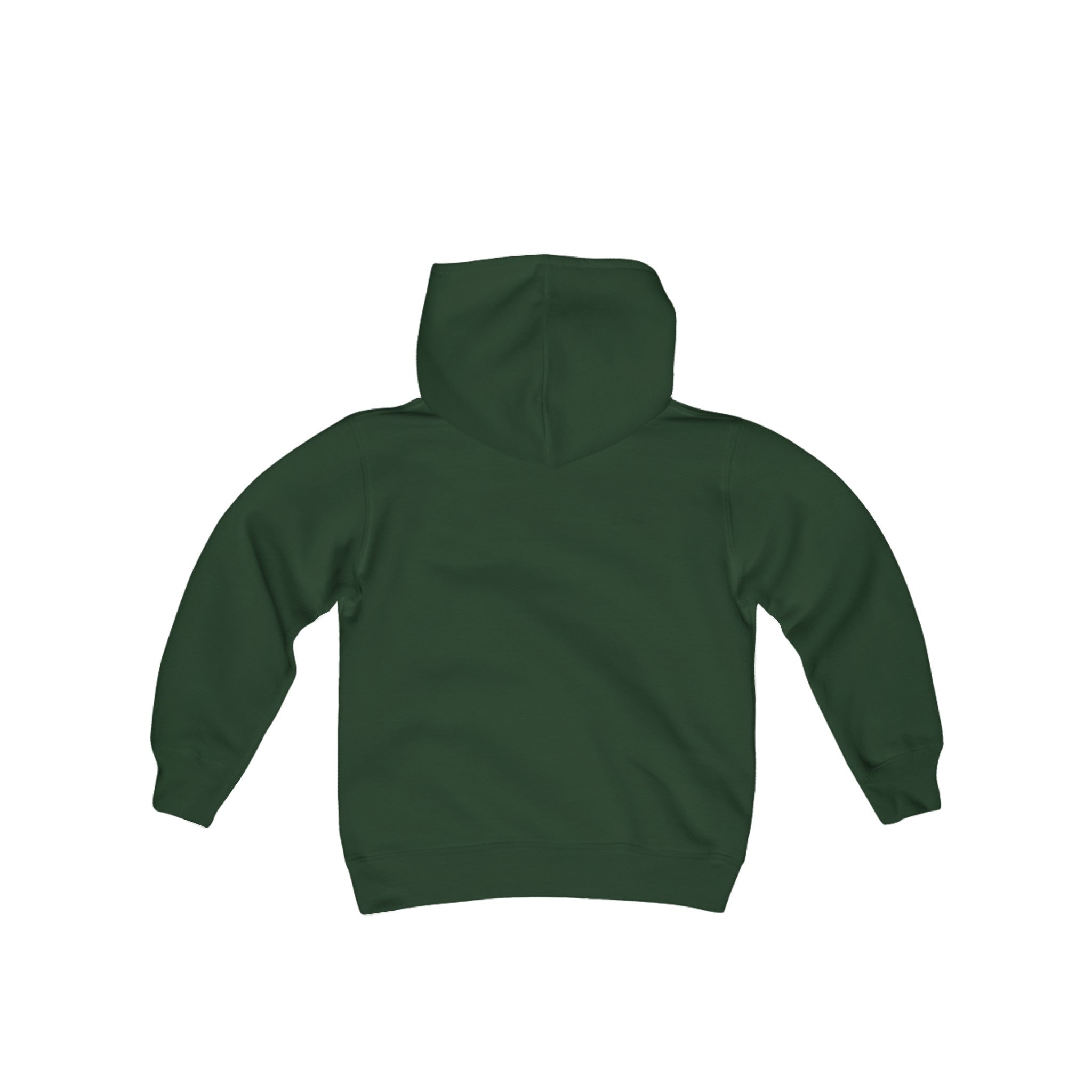 Youth Heavy Blend Hooded Sweatshirt White Logo - Monette Taylor