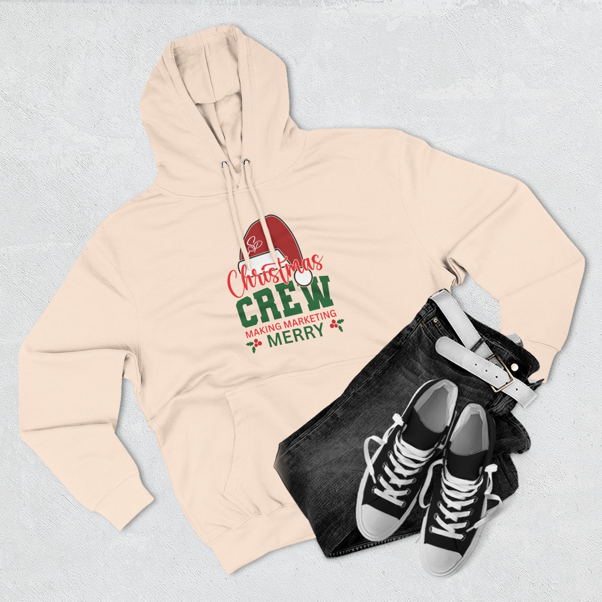 Unisex Christmas Crew Hoodie -  Search Perfect Making Marketing Merry Holiday Sweatshirt